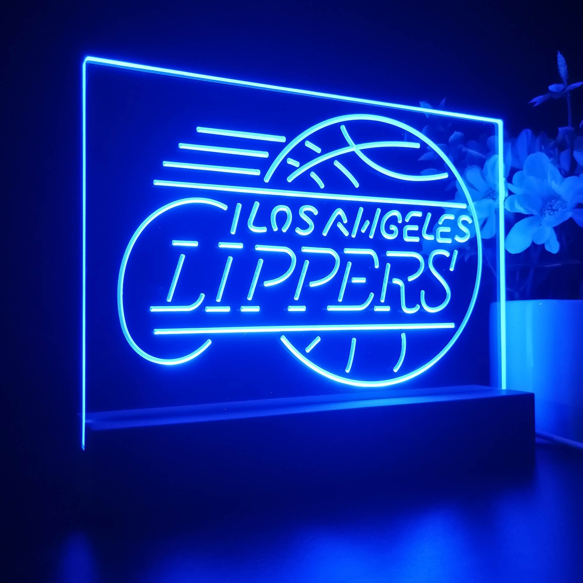 Los Angeles Clippers 3D Illusion Night Light Desk Lamp