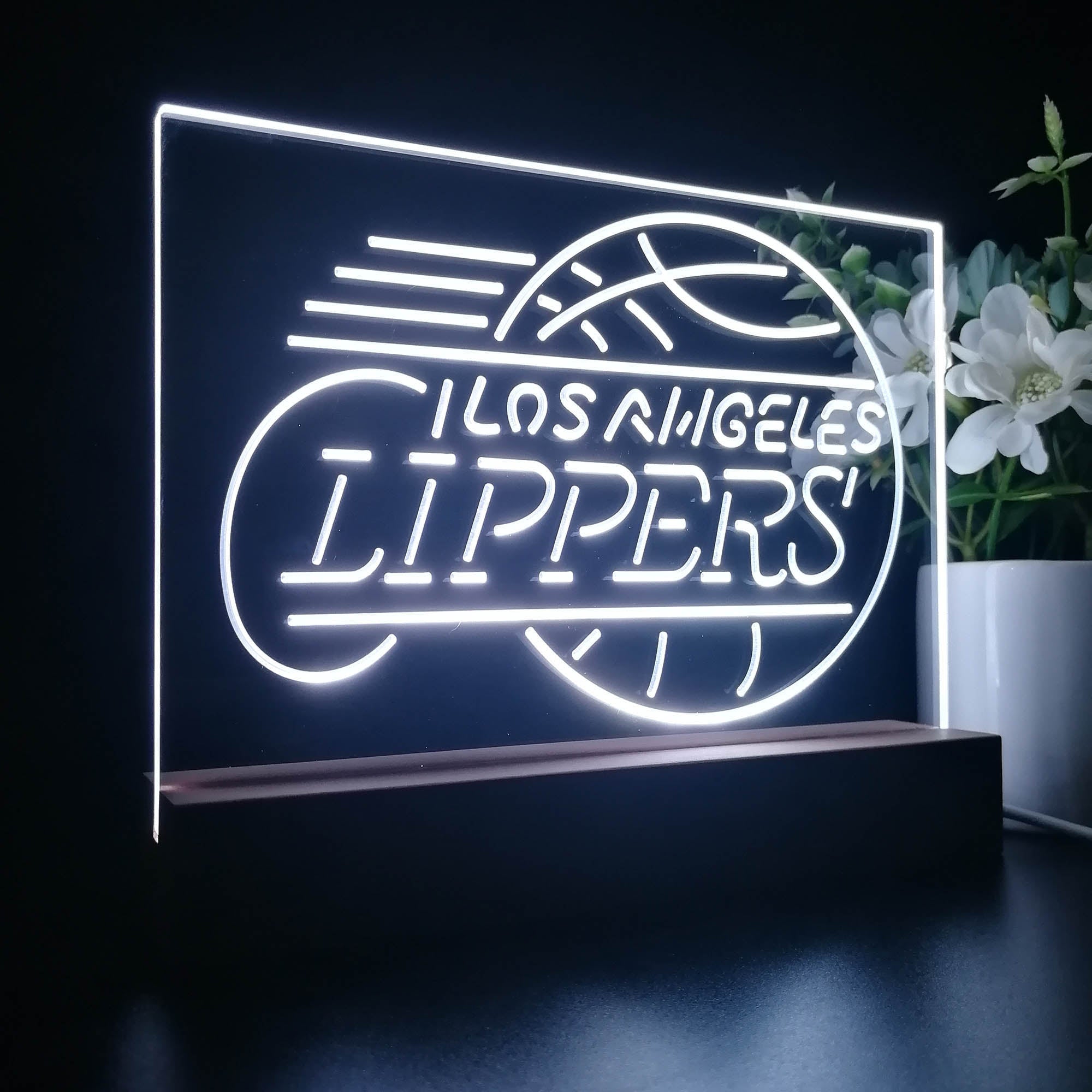 Los Angeles Clippers 3D Illusion Night Light Desk Lamp