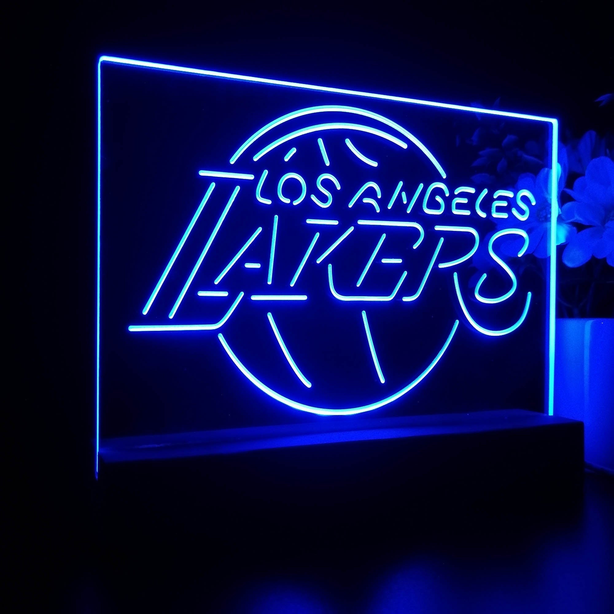 Los Angeles Lakers 3D Illusion Night Light Desk Lamp
