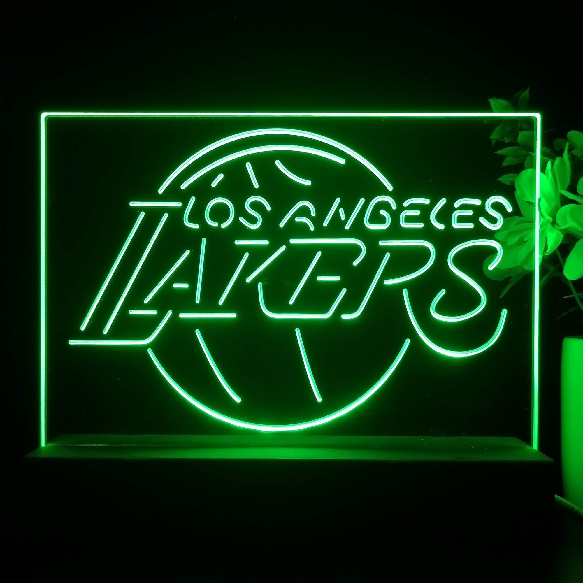 Los Angeles Lakers 3D Illusion Night Light Desk Lamp