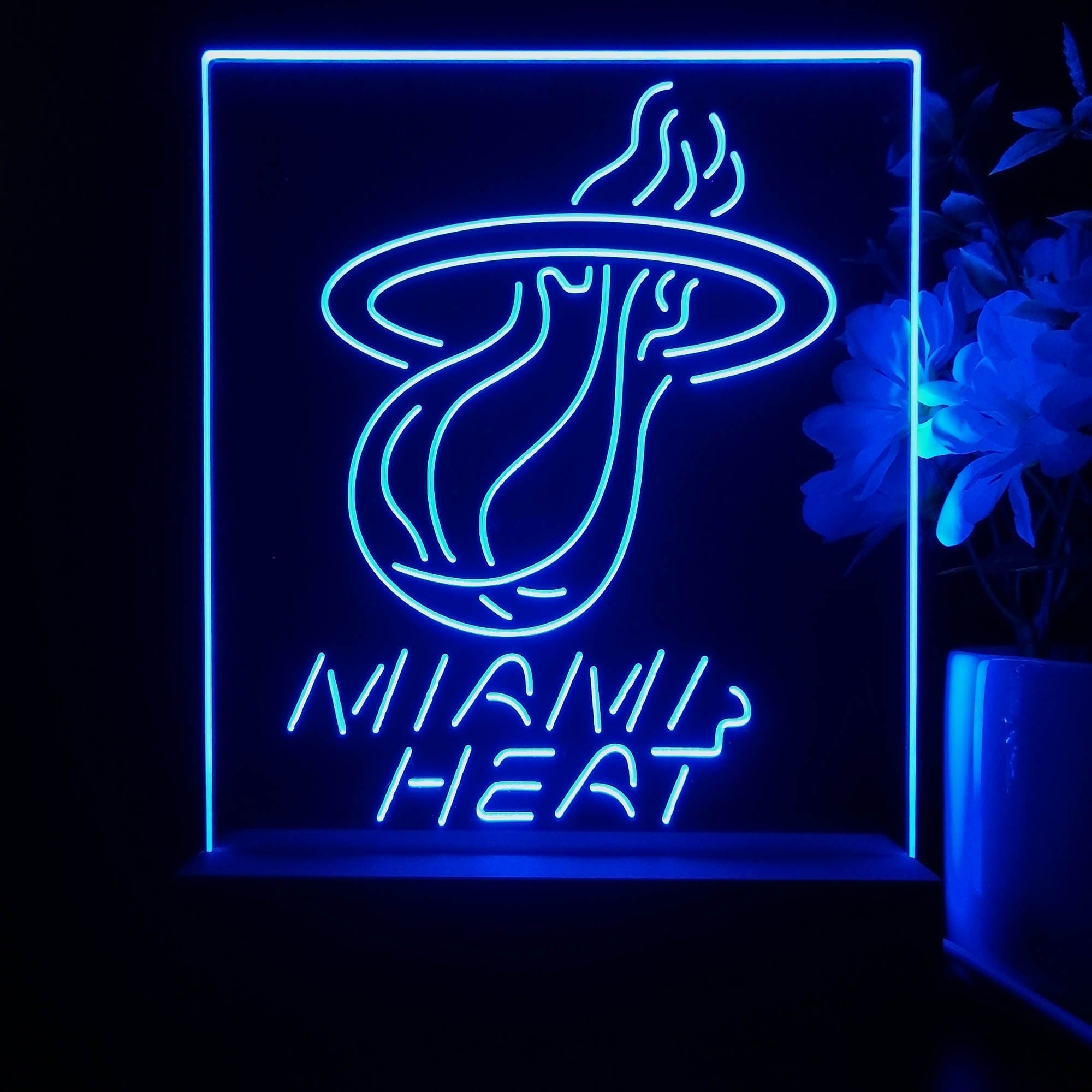 Miami Heat Night Light Neon Pub Bar Lamp