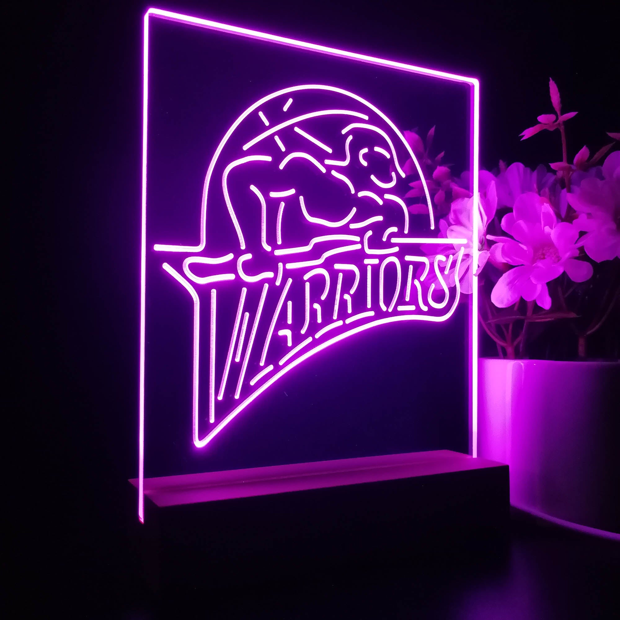 Golden State Warriors 2022 Neon Sign Table Top Lamp
