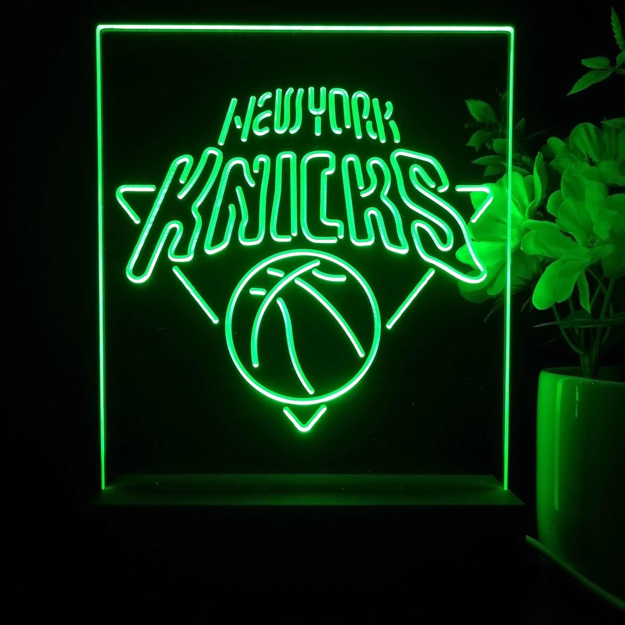 New York Knicks Neon Sign Table Top Lamp