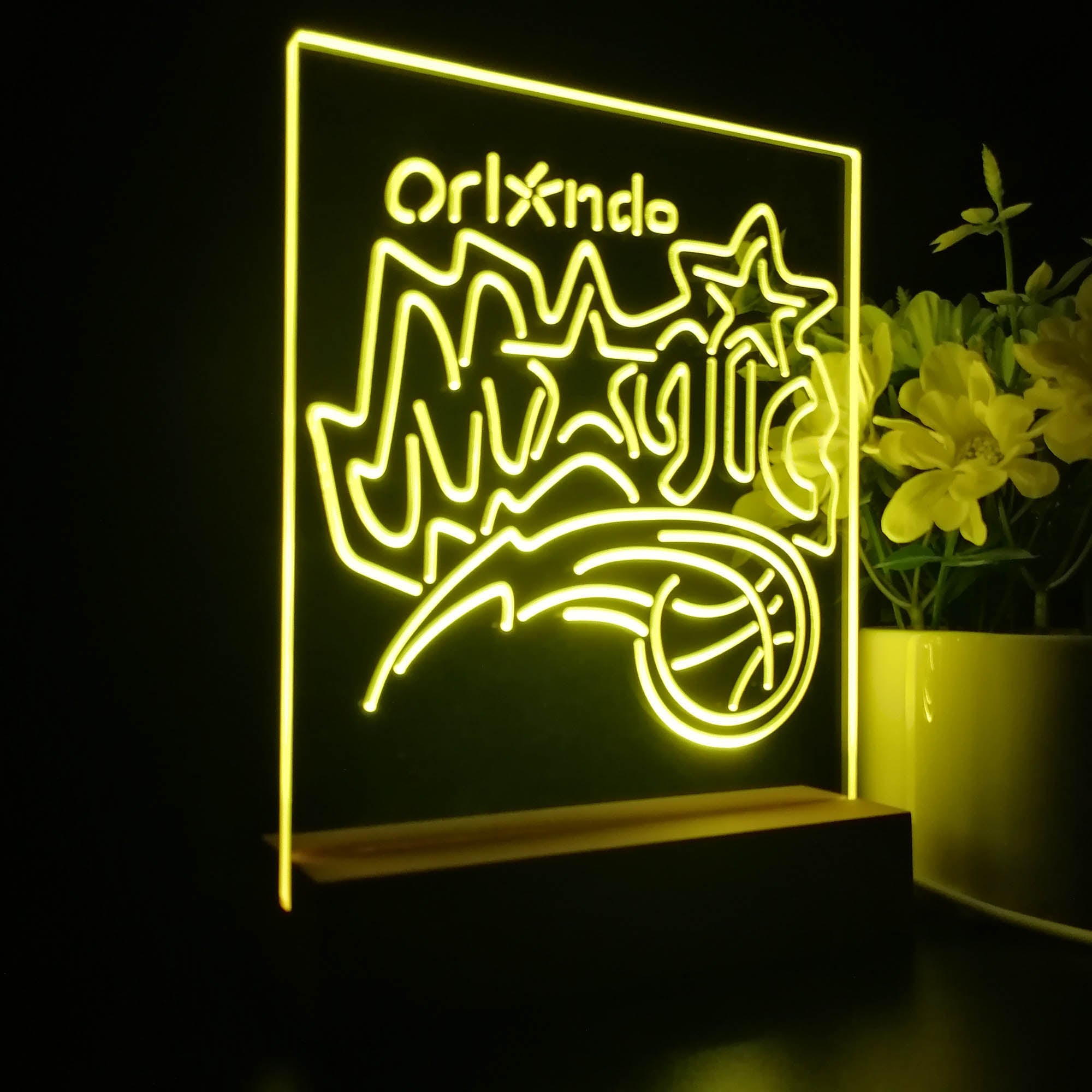 Orlando Magic Neon Sign Table Top Lamp