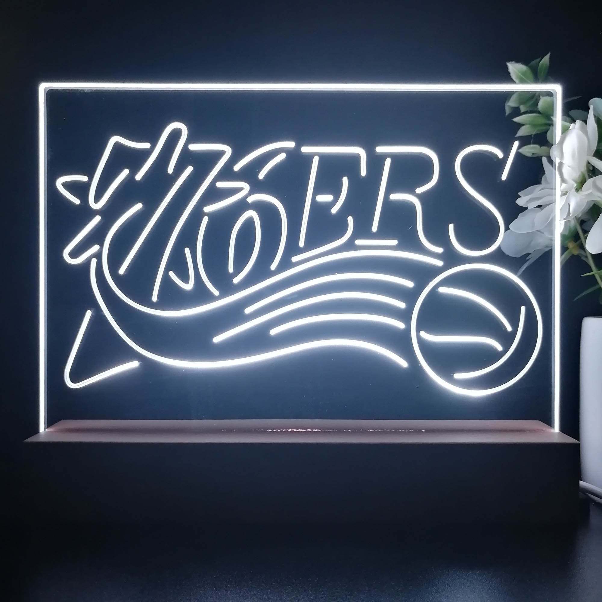 Philadelphia 76ers 3D Illusion Night Light Desk Lamp