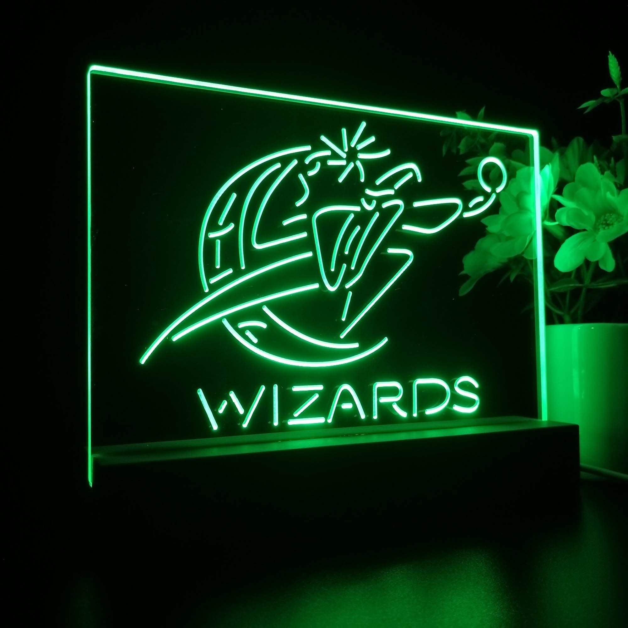 Washington Wizards 3D Illusion Night Light Desk Lamp