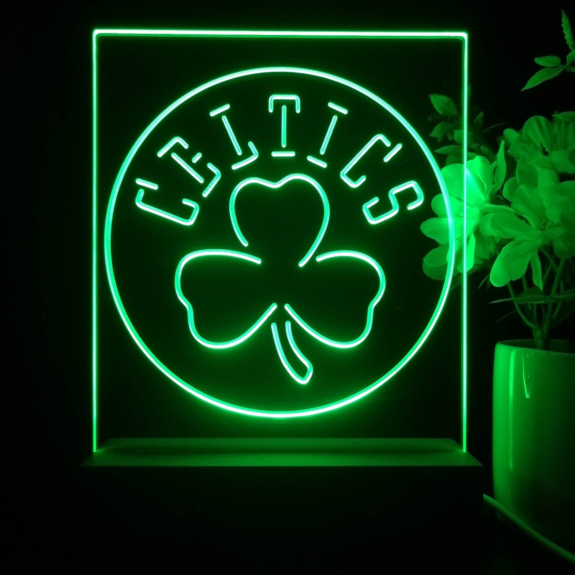 Boston Celtics Neon Sign Table Top Lamp