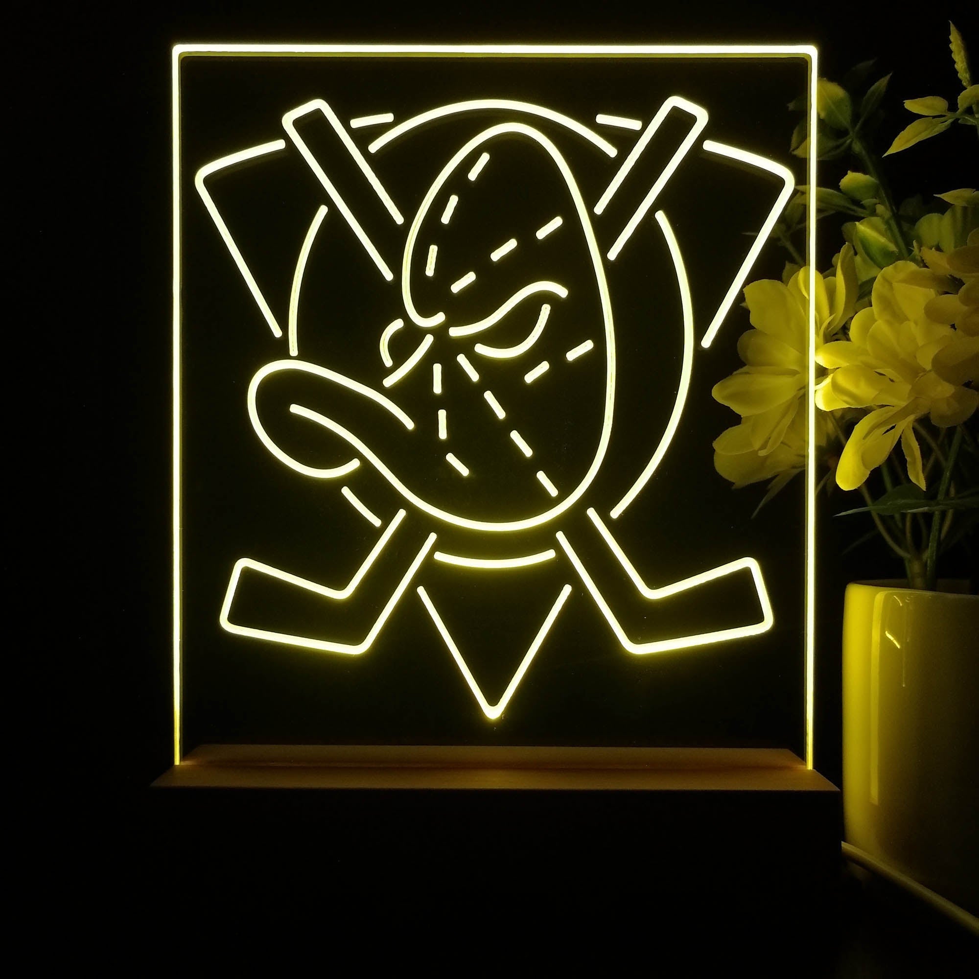 Anaheim Ducks Night Light Neon Pub Bar Lamp