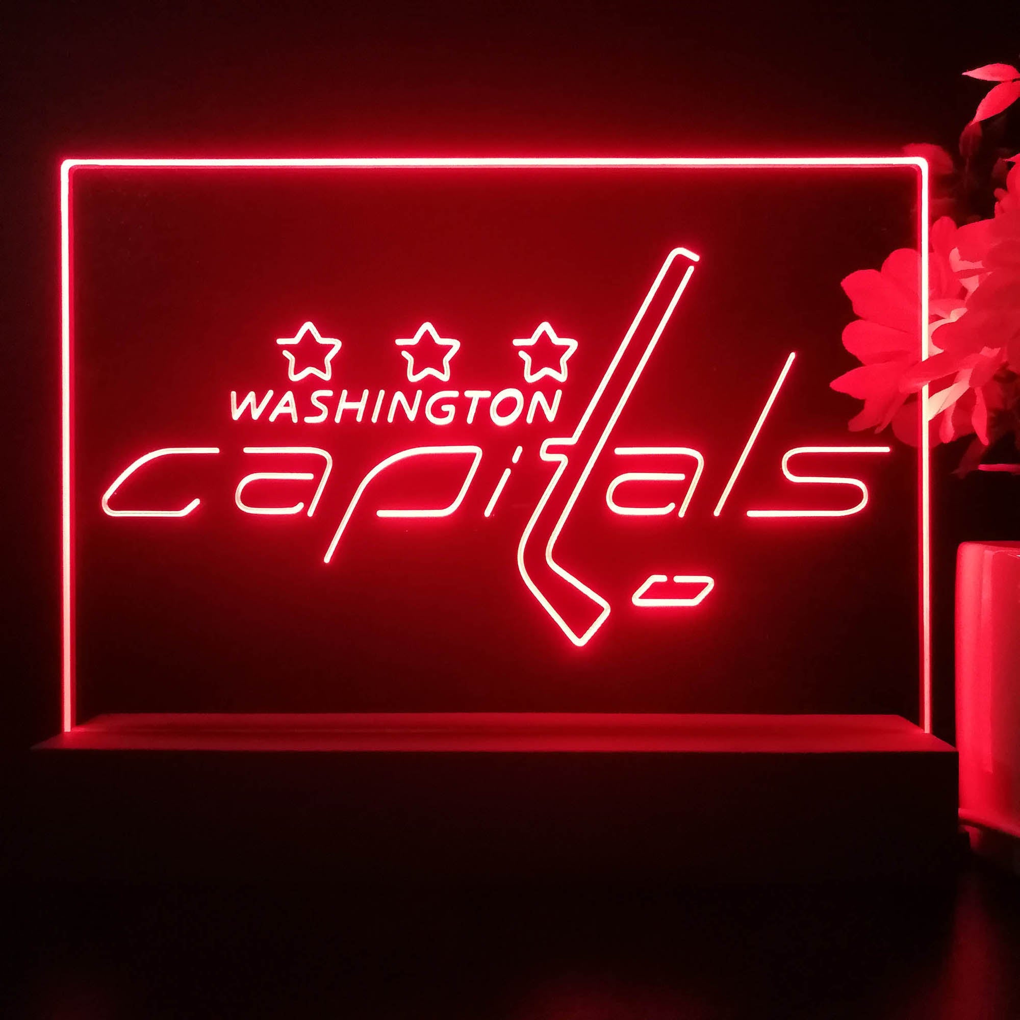 Washington Capitals Night Light Pub Bar Lamp