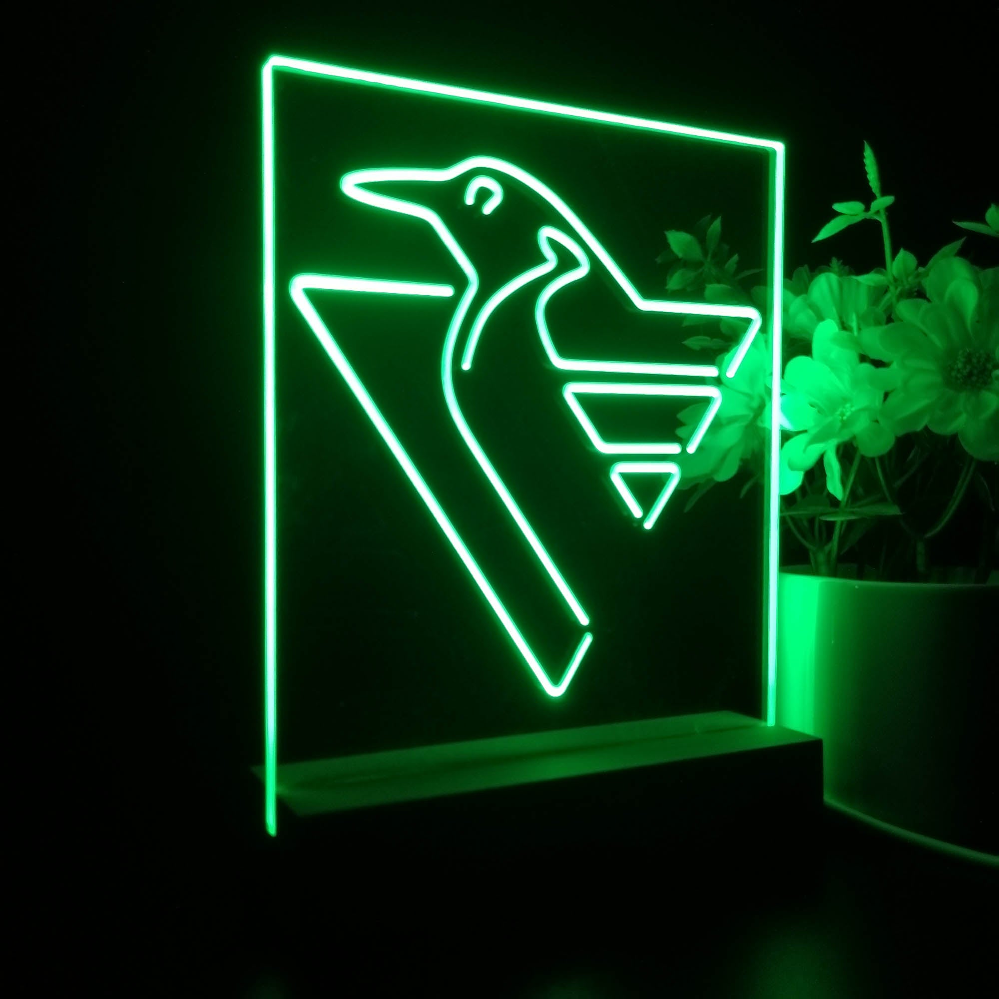 Pittsburgh Penguins 3D Illusion Night Light Desk Lamp