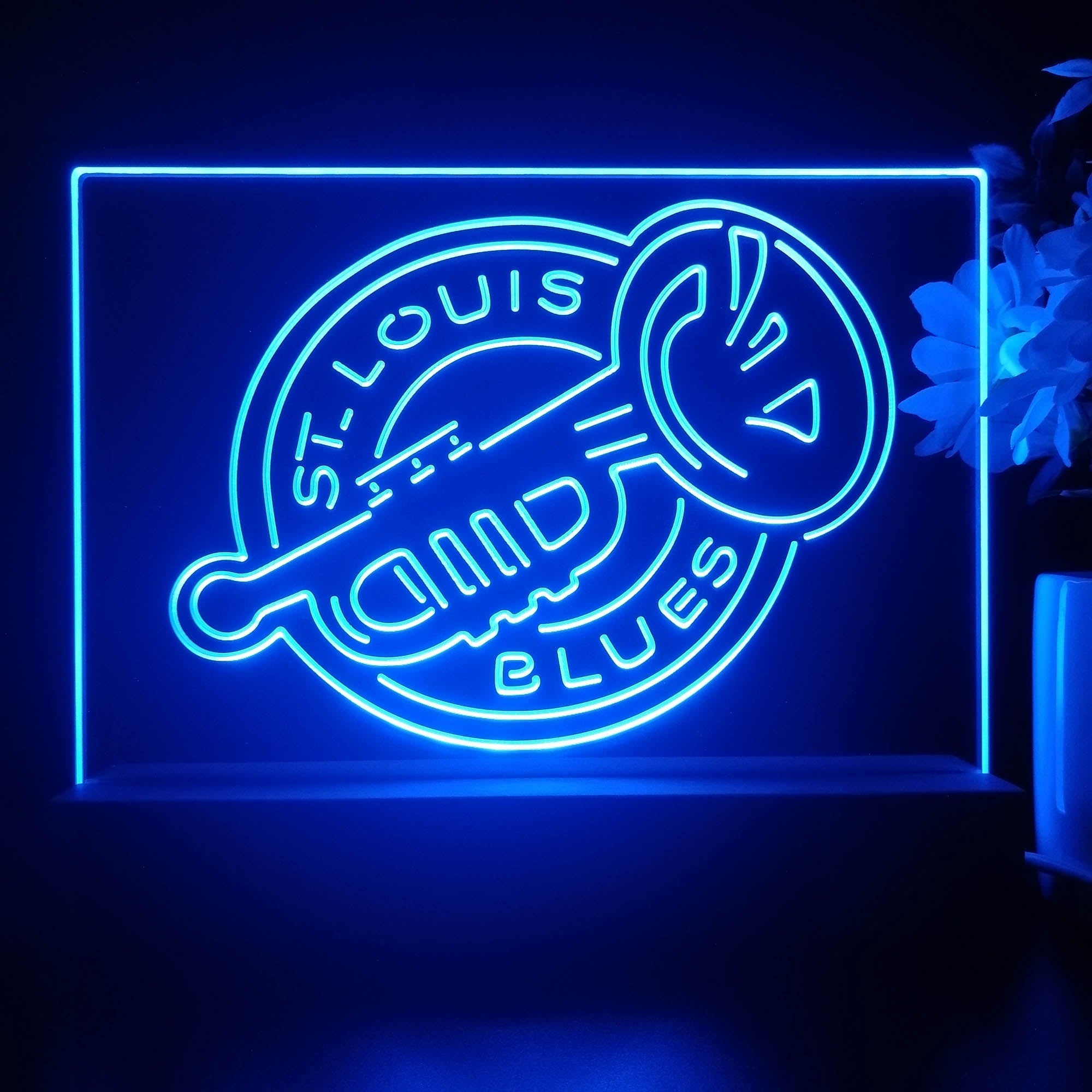 St Louis Blues Night Light Pub Bar Lamp