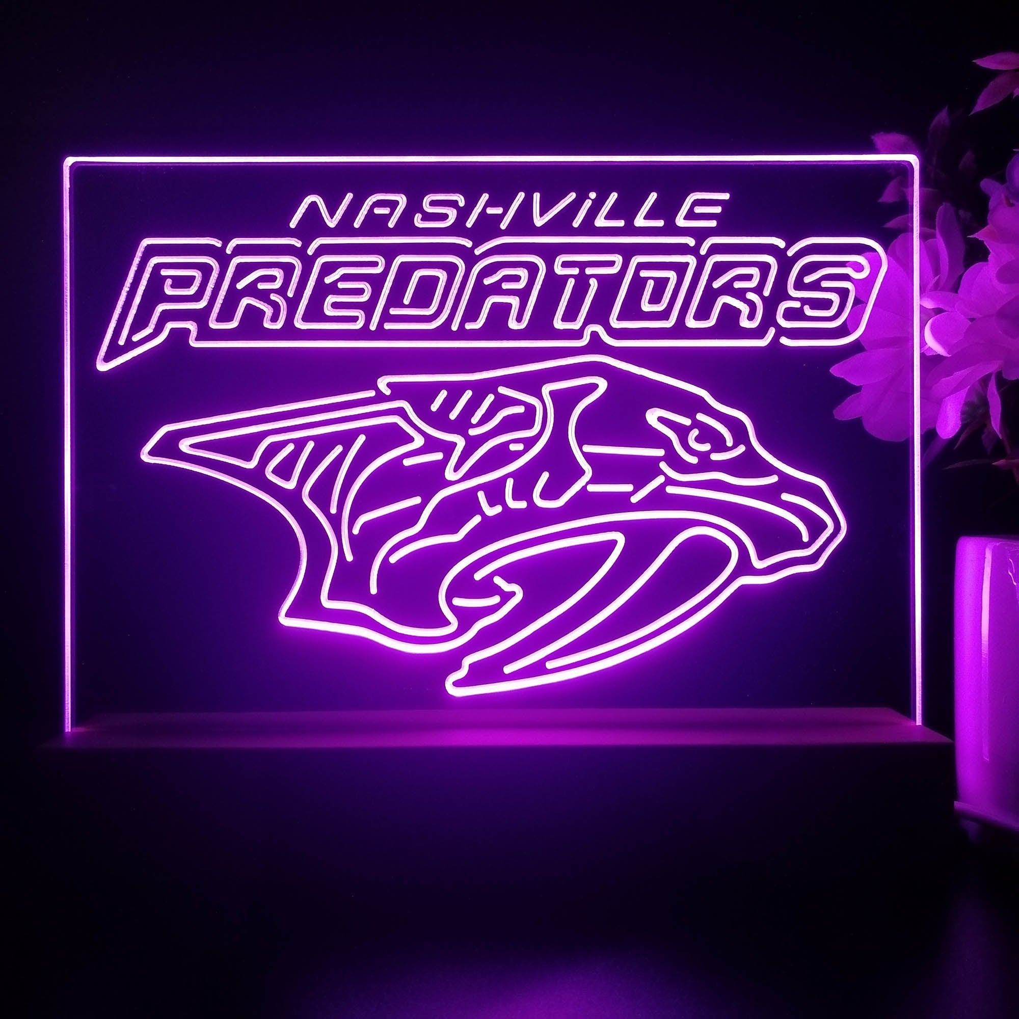 Nashville Predators Night Light Pub Bar Lamp
