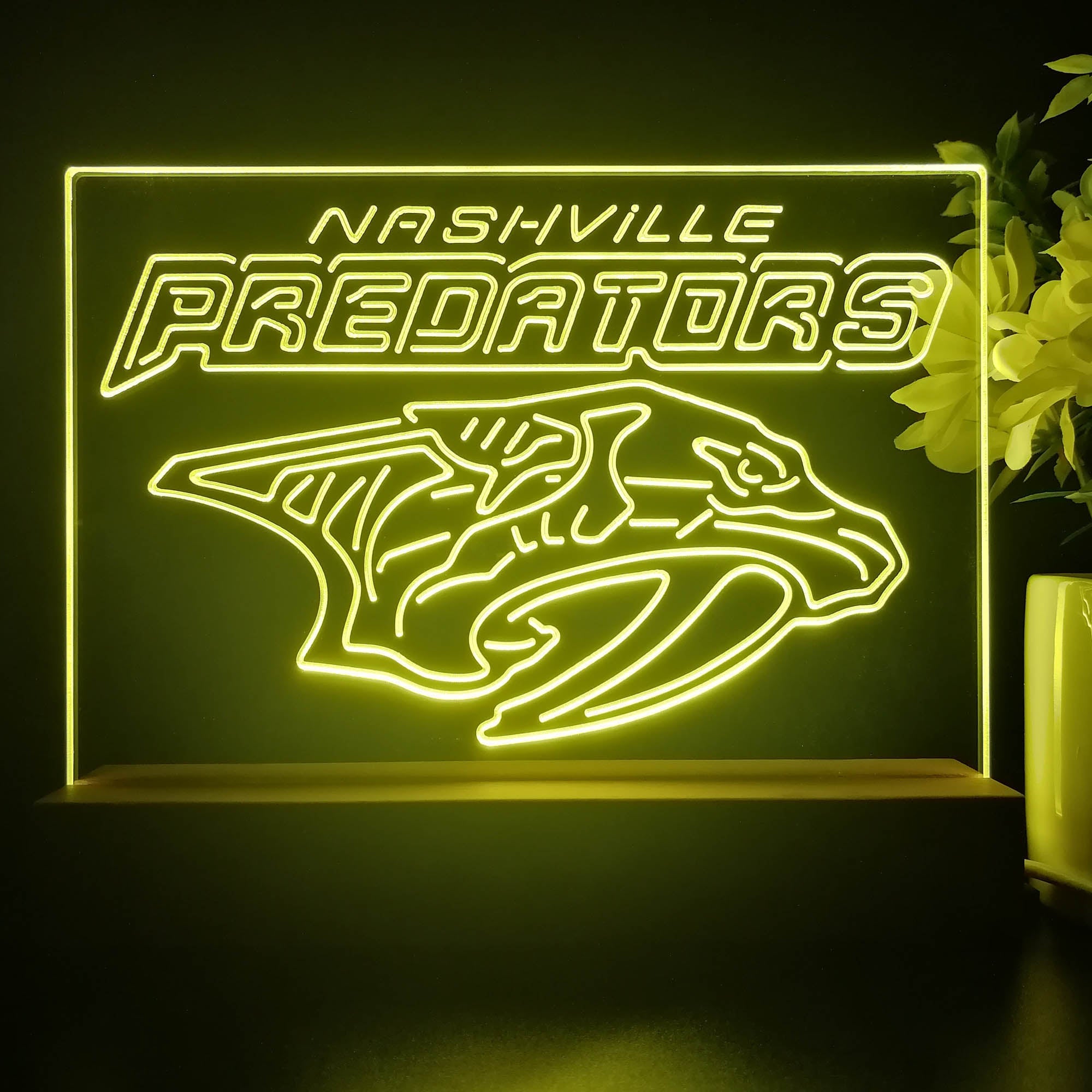 Nashville Predators Night Light Pub Bar Lamp