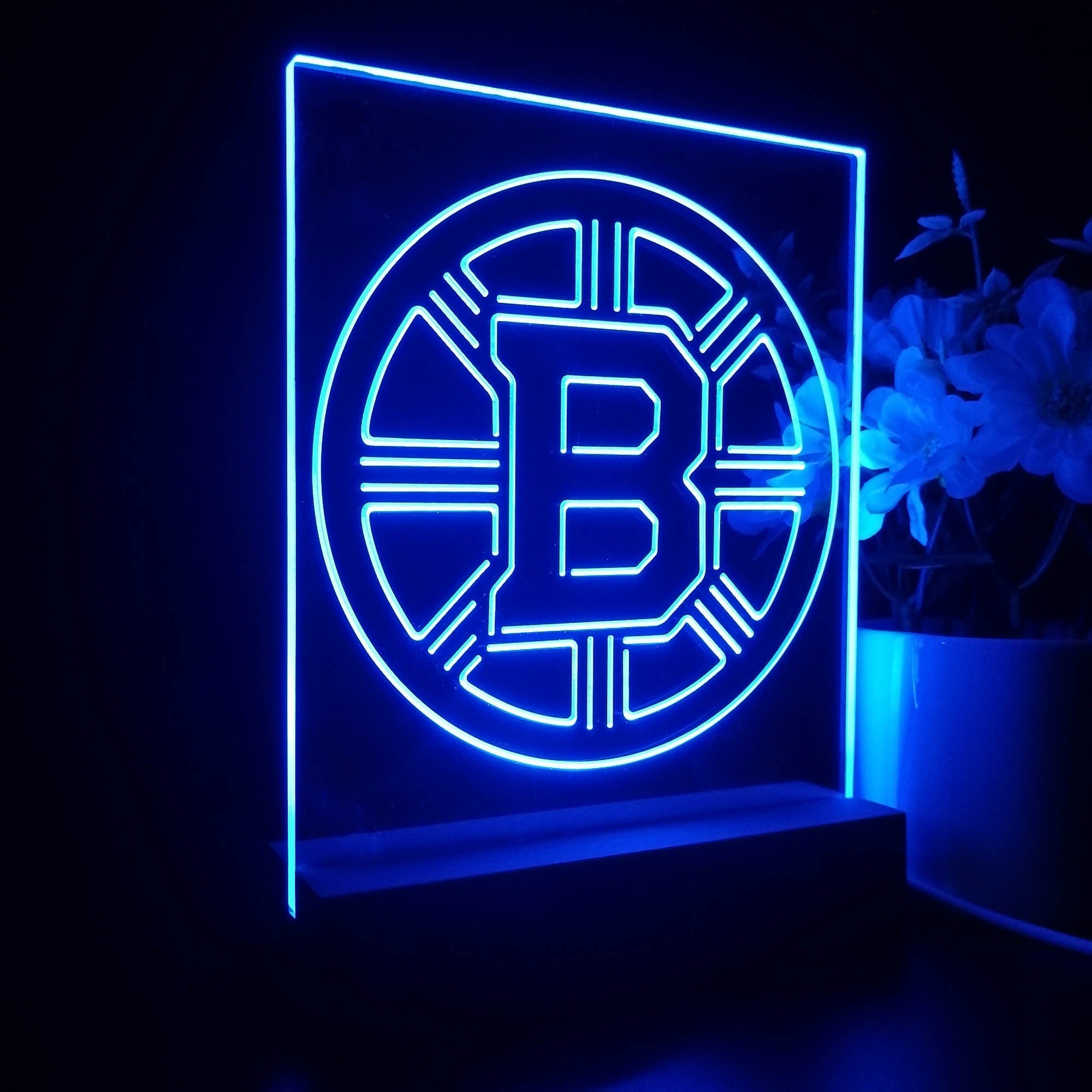 Boston Bruins 3D Illusion Night Light Desk Lamp