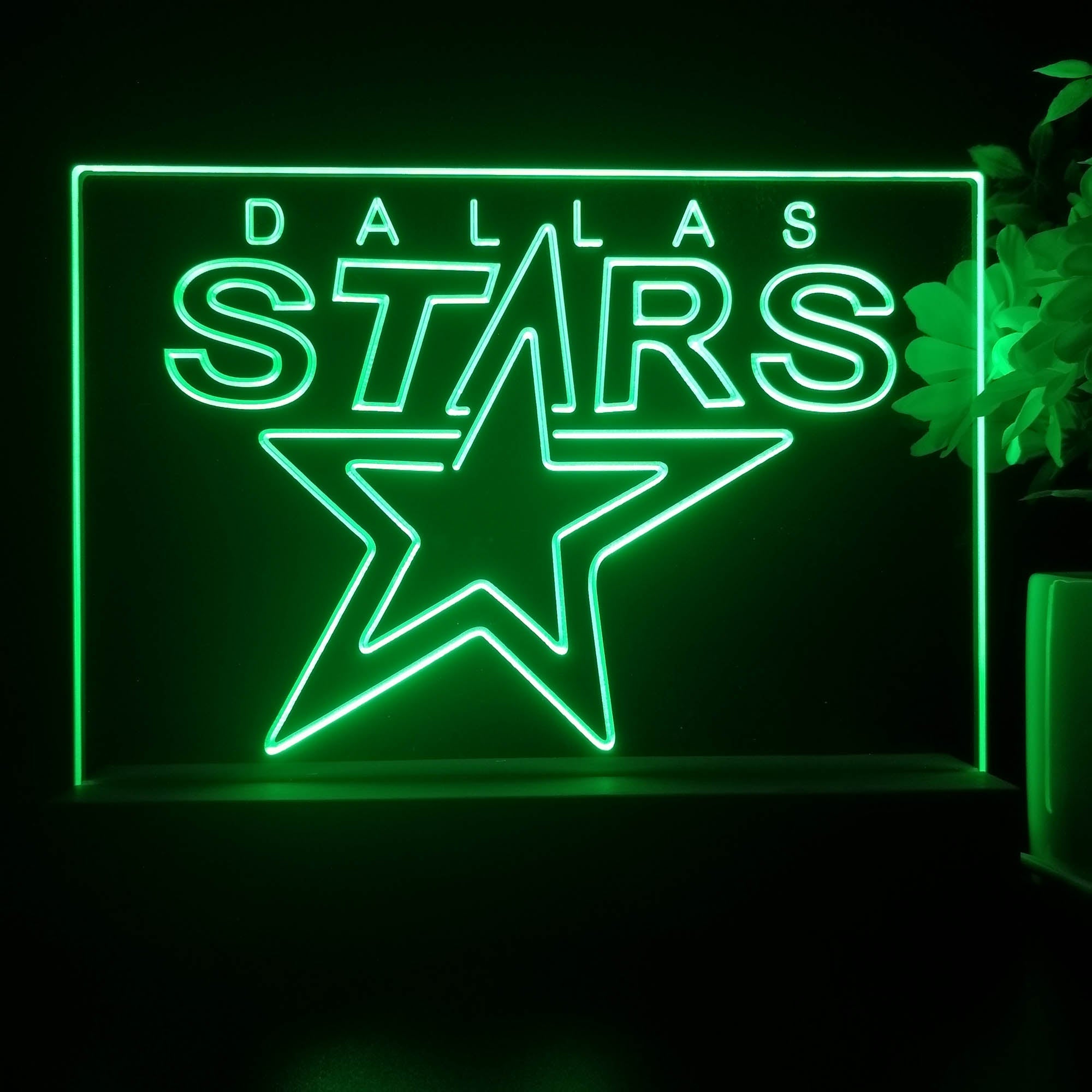 Dallas Stars Night Light Pub Bar Lamp