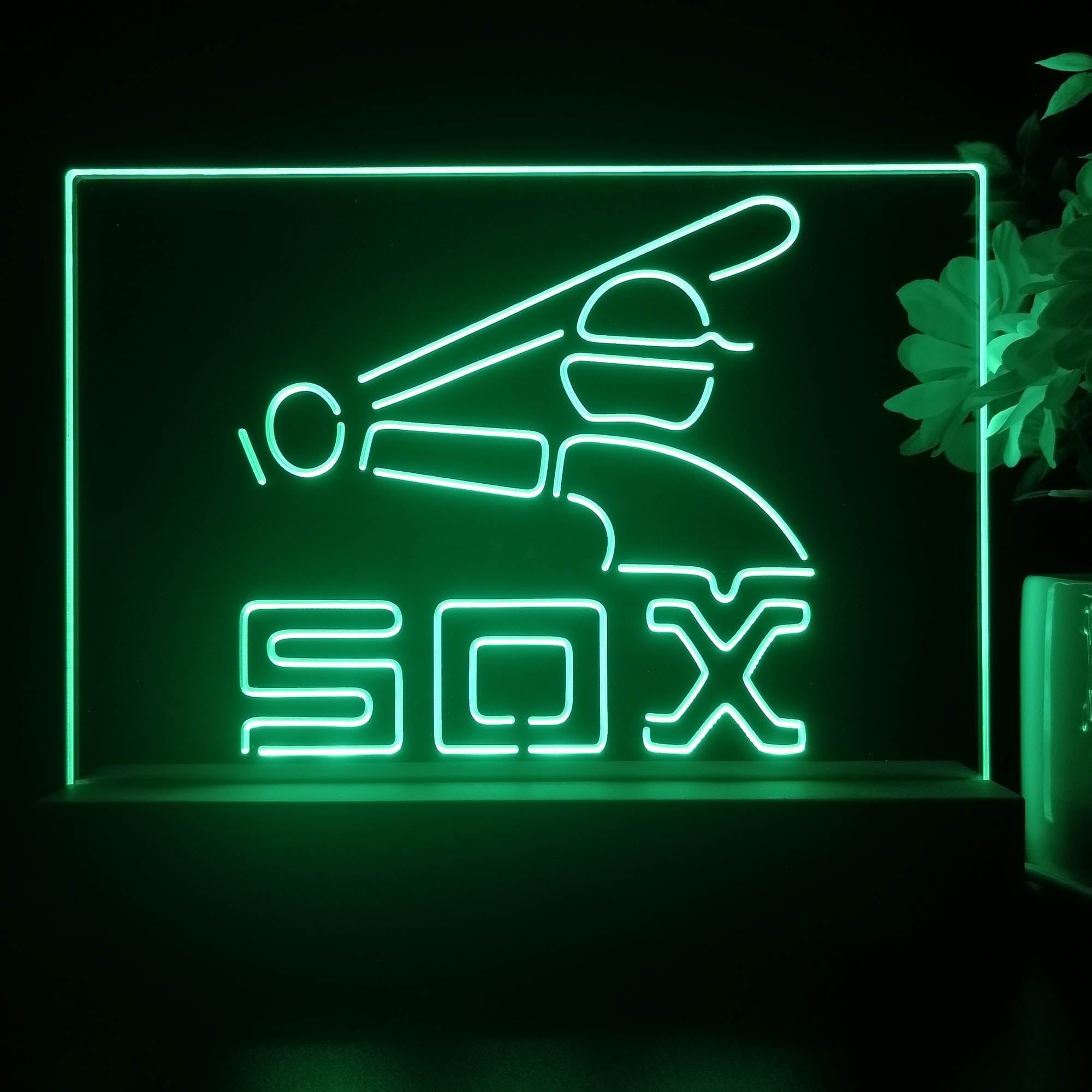 Chicago White Soxs Souvenir Throwback Night Light Pub Bar Lamp