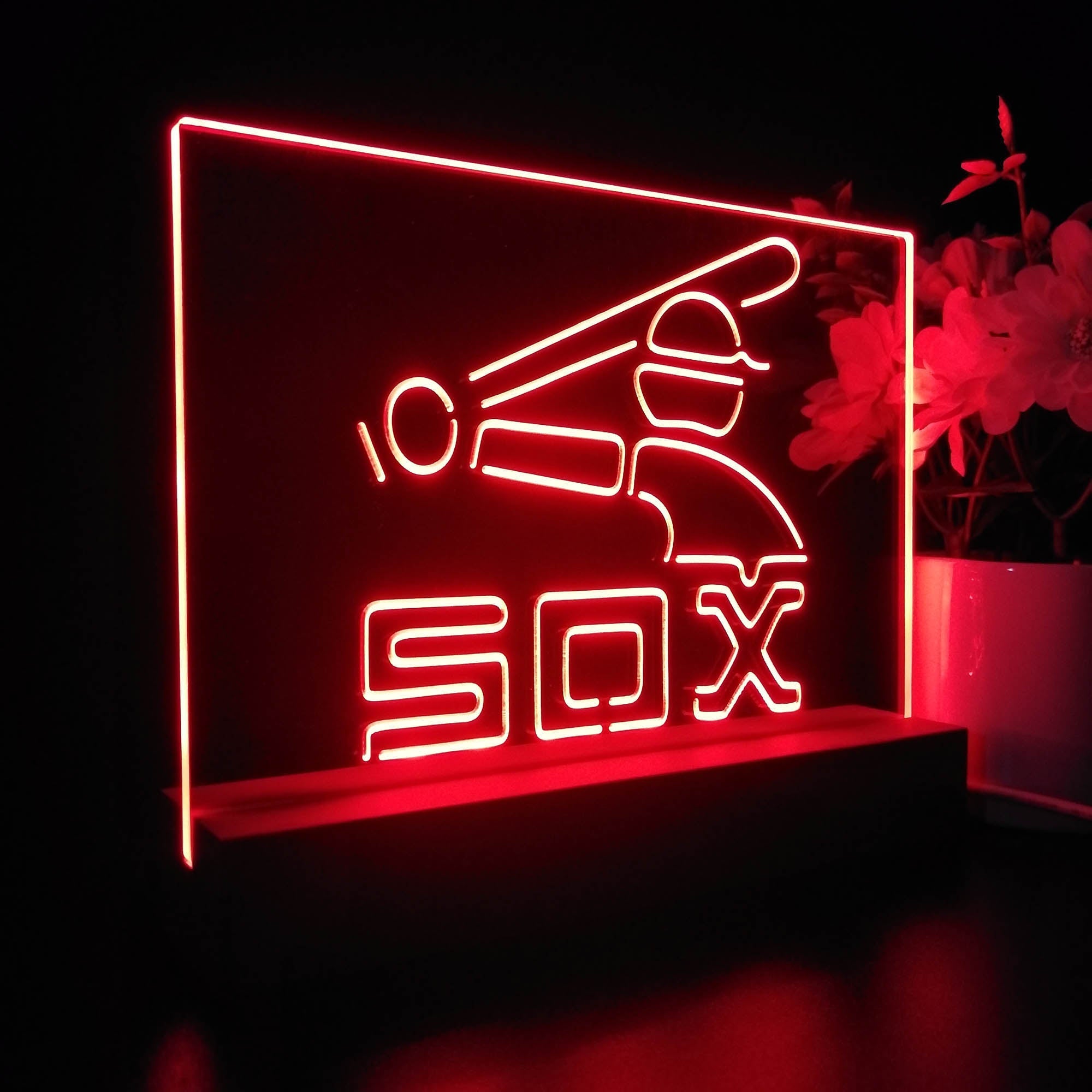 Chicago White Soxs Souvenir Throwback Night Light Pub Bar Lamp