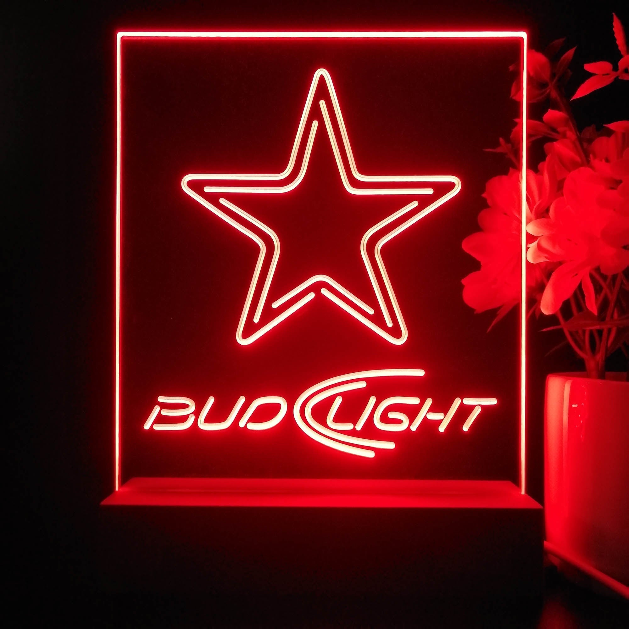 Dallas Cowboys Night Light Neon Pub Bar Lamp