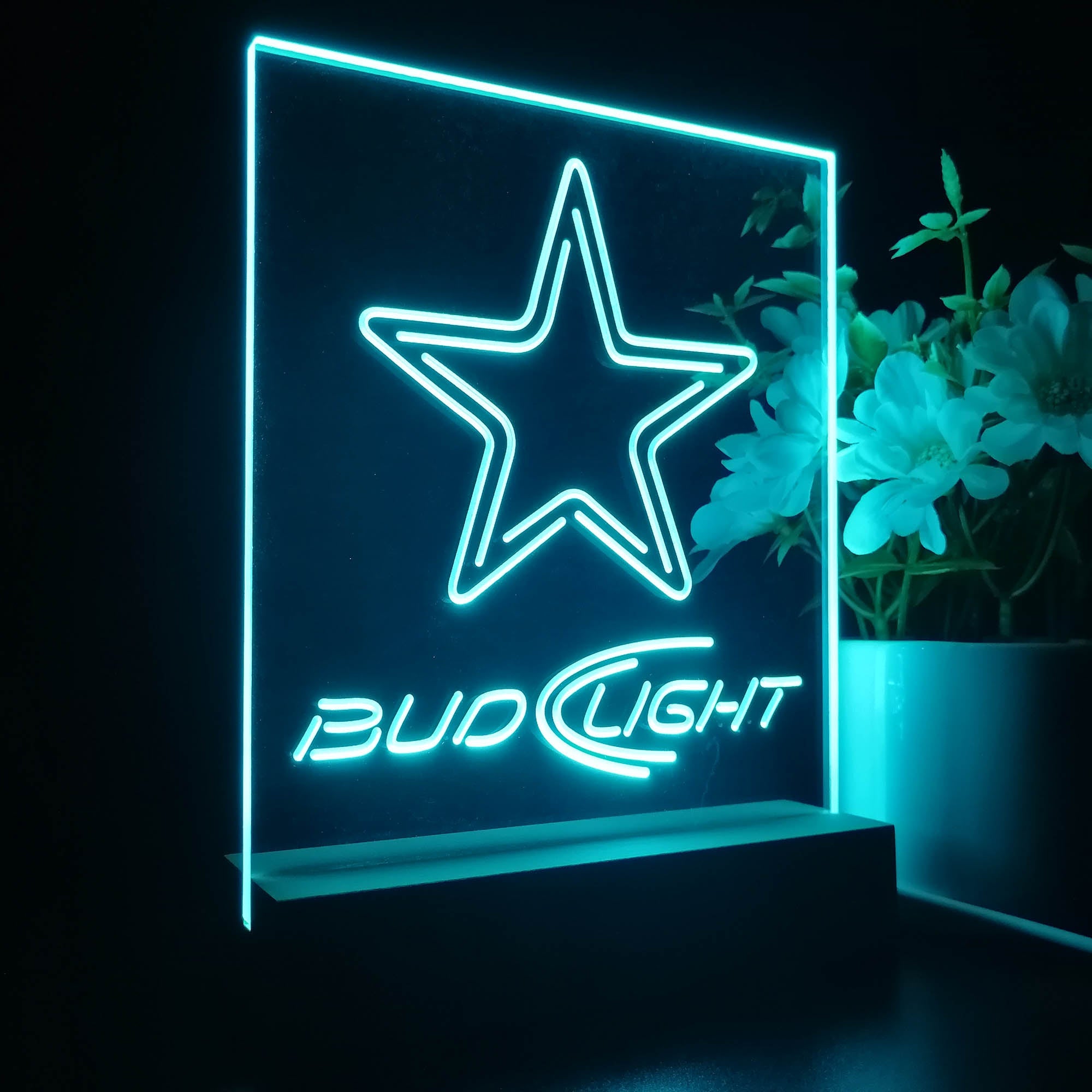 Dallas Cowboys Night Light Neon Pub Bar Lamp