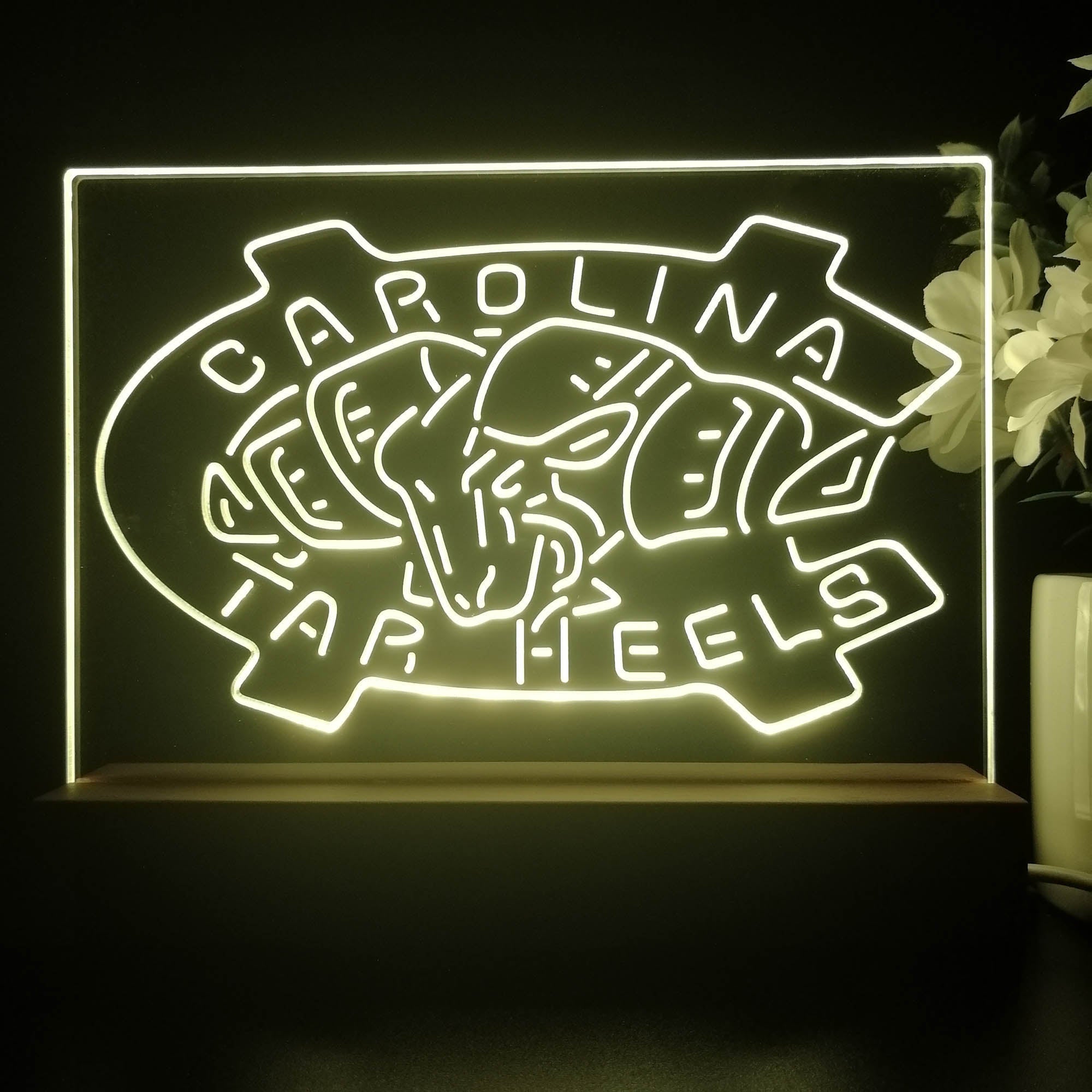 North Carolina Tar Heels Night Light Pub Bar Lamp