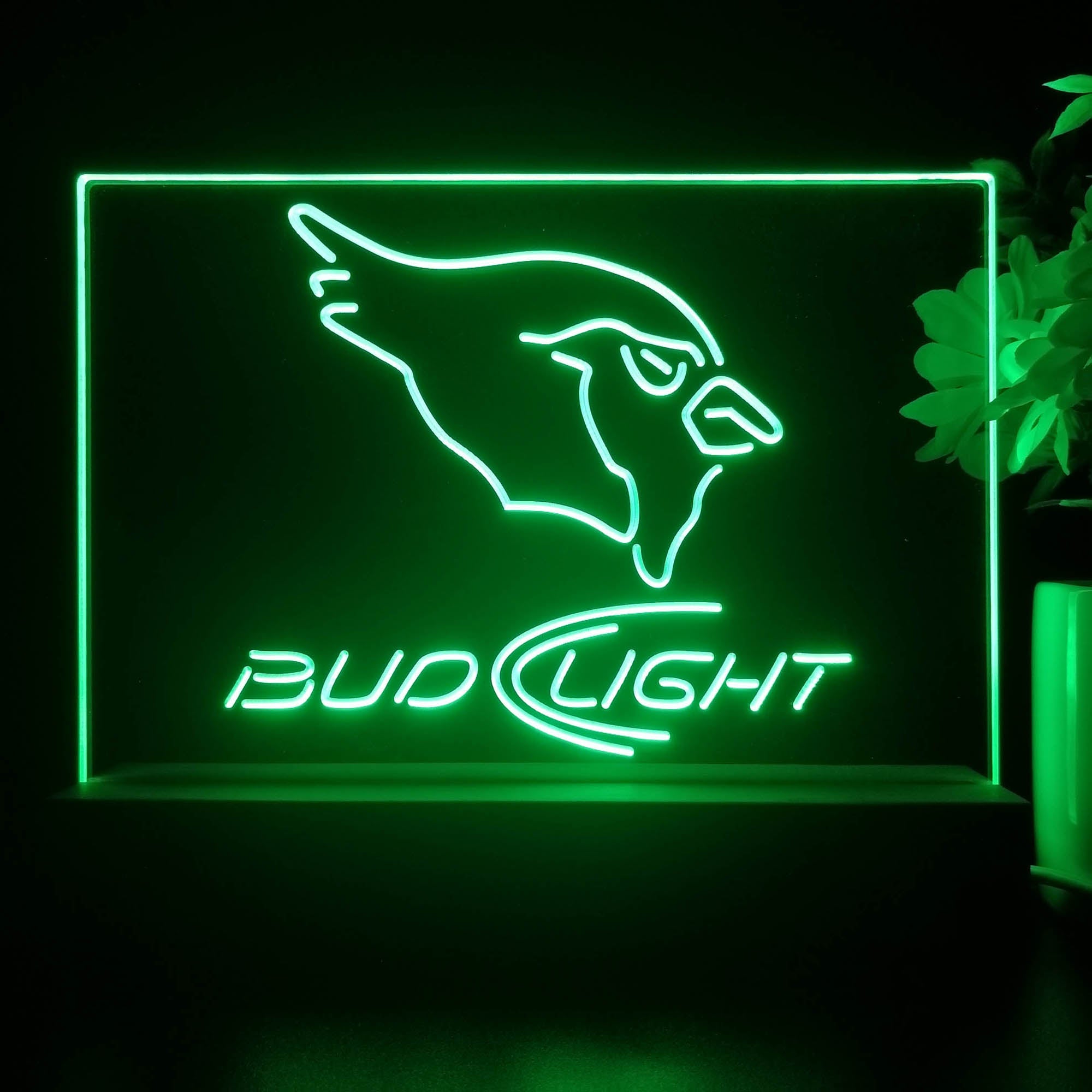 Bud Light Arizona Cardinals Night Light Pub Bar Lamp