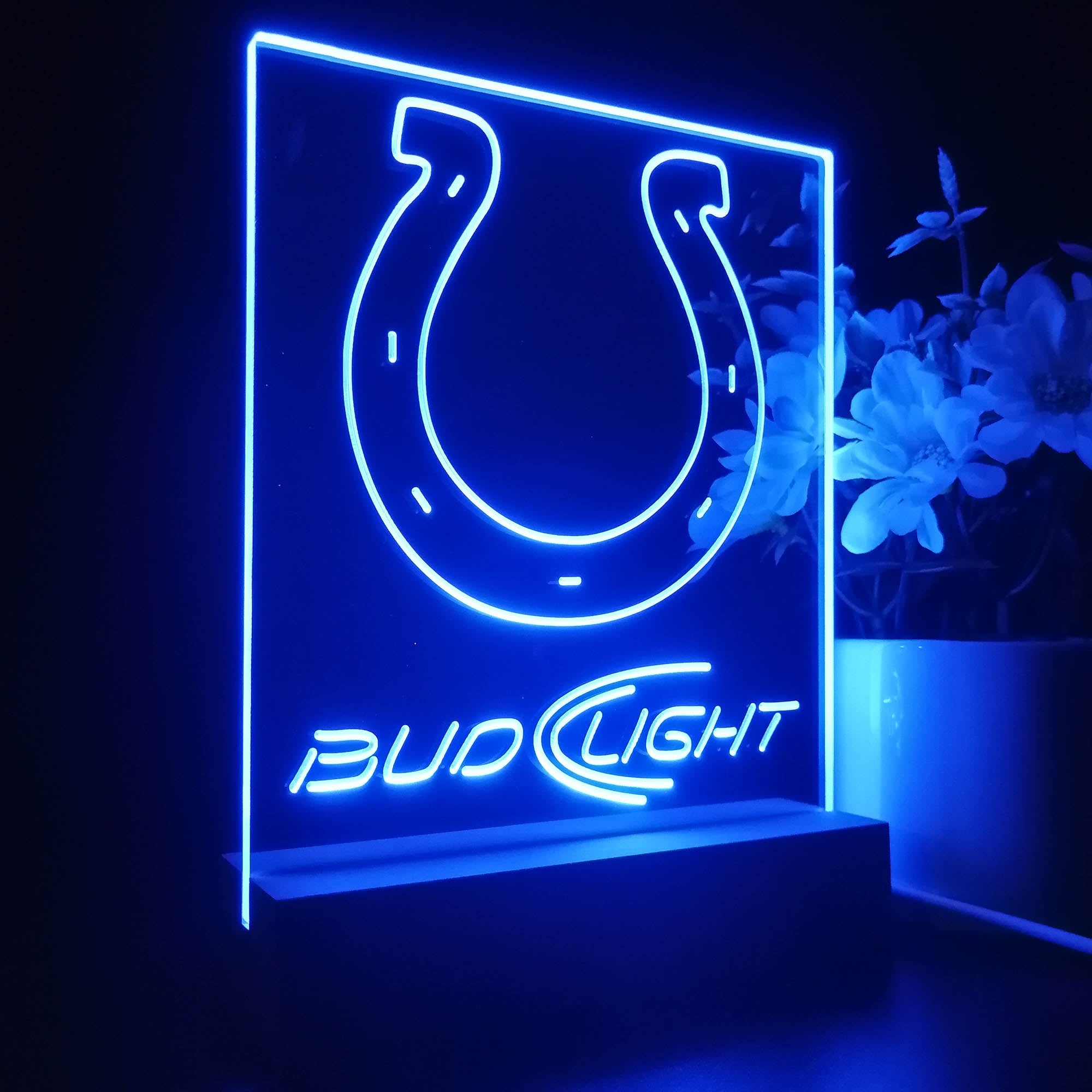 Indianapolis Colts Night Light Neon Pub Bar Lamp