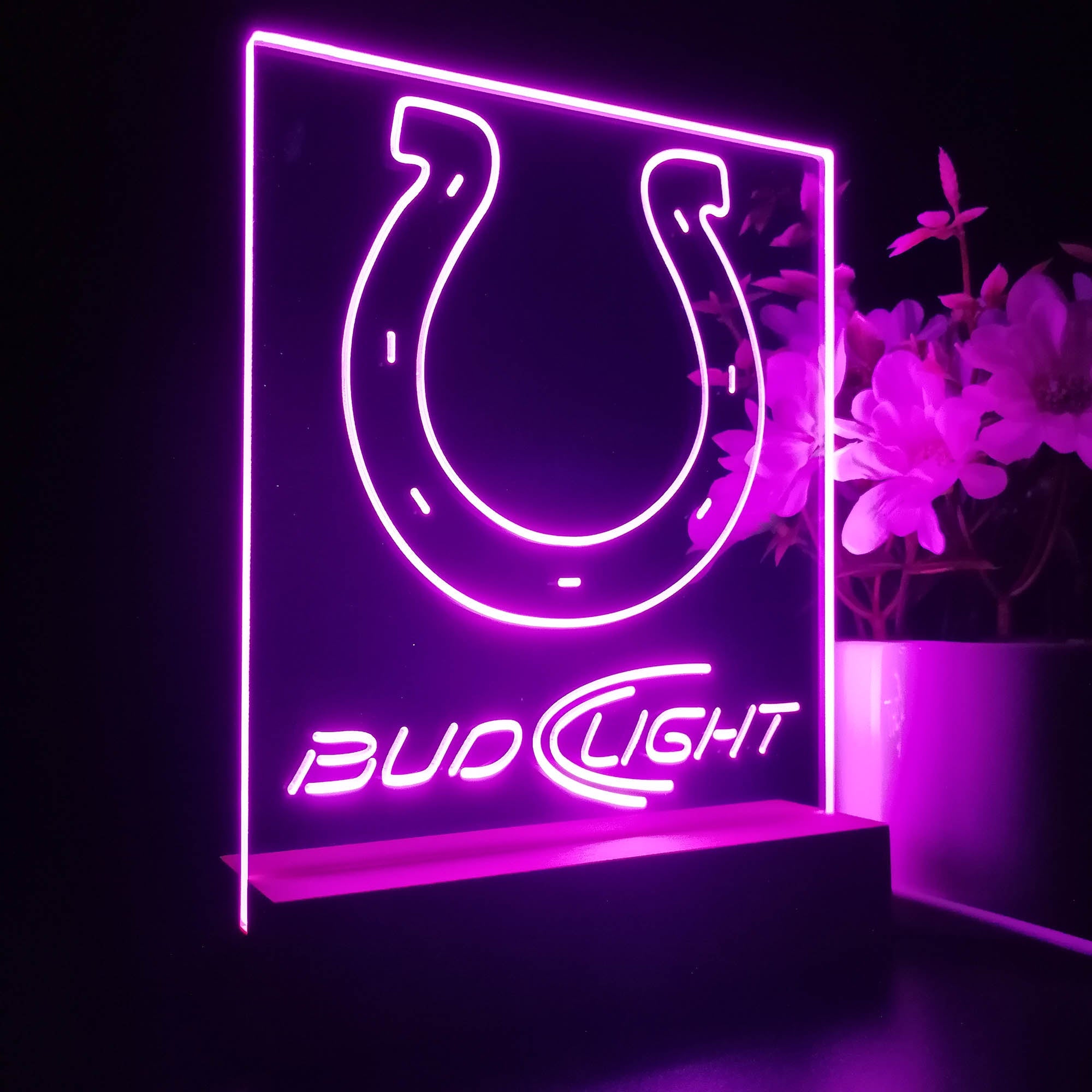 Indianapolis Colts Night Light Neon Pub Bar Lamp