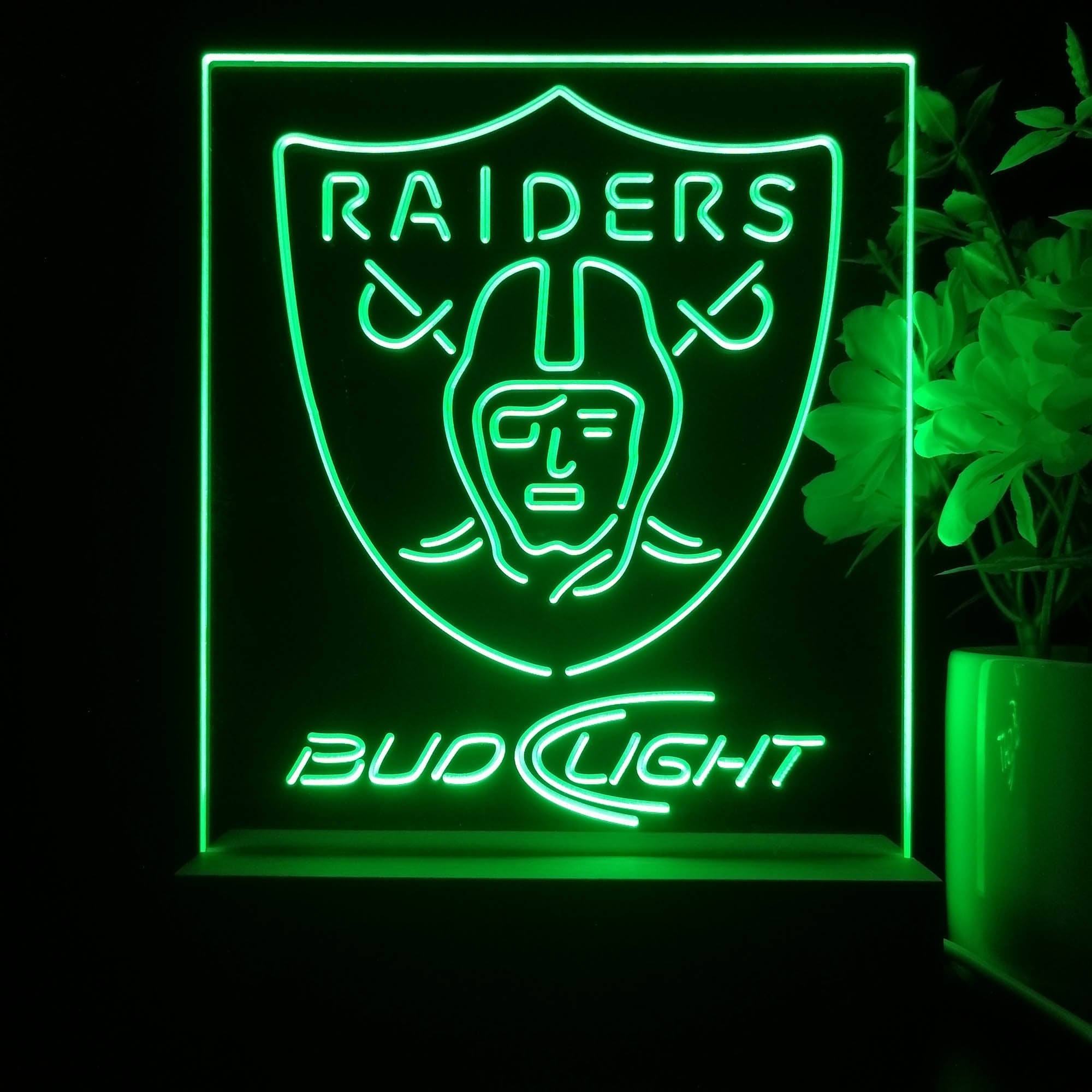 Las Vegas Raiders Night Light Neon Pub Bar Lamp