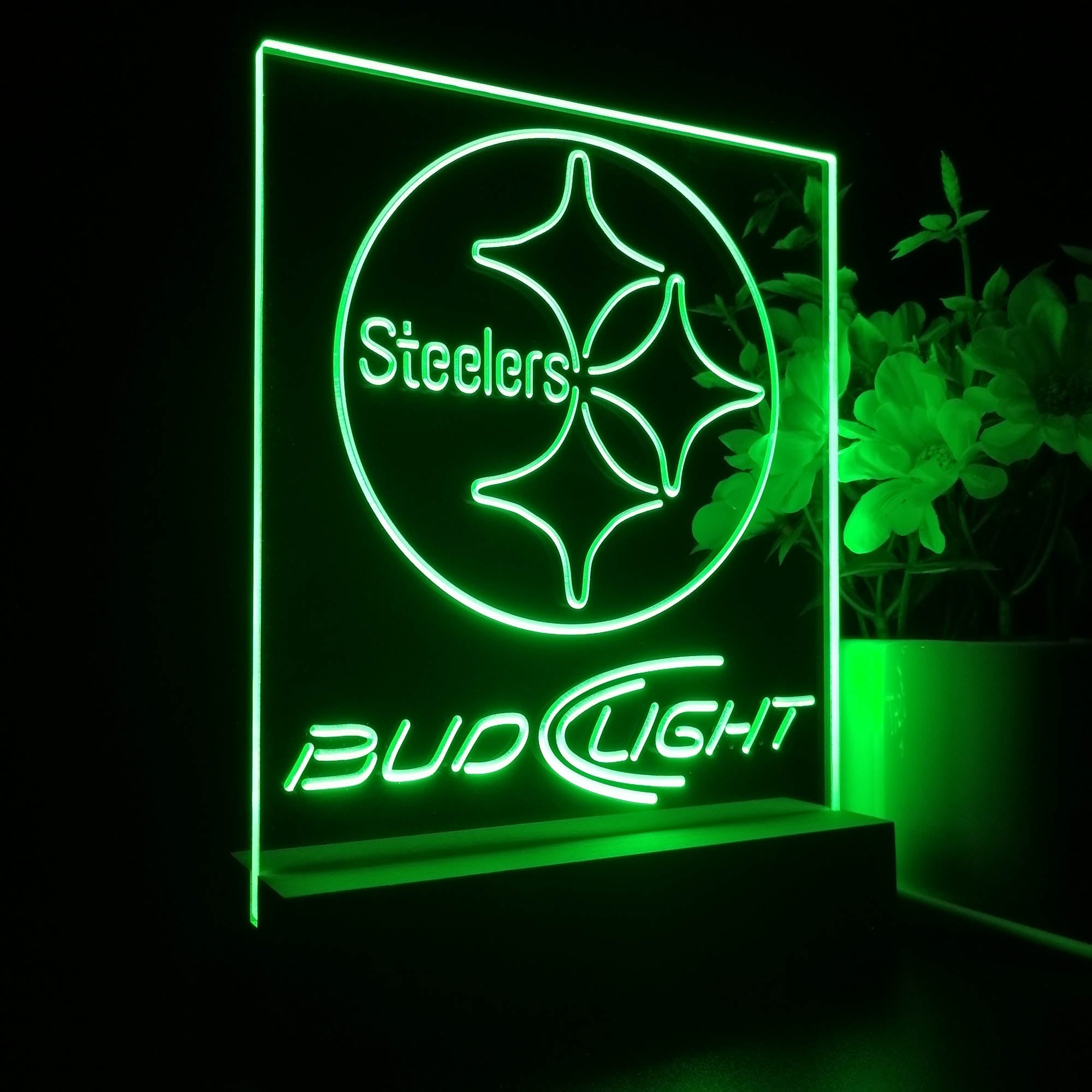 Pittsburgh Steelers Night Light Neon Pub Bar Lamp