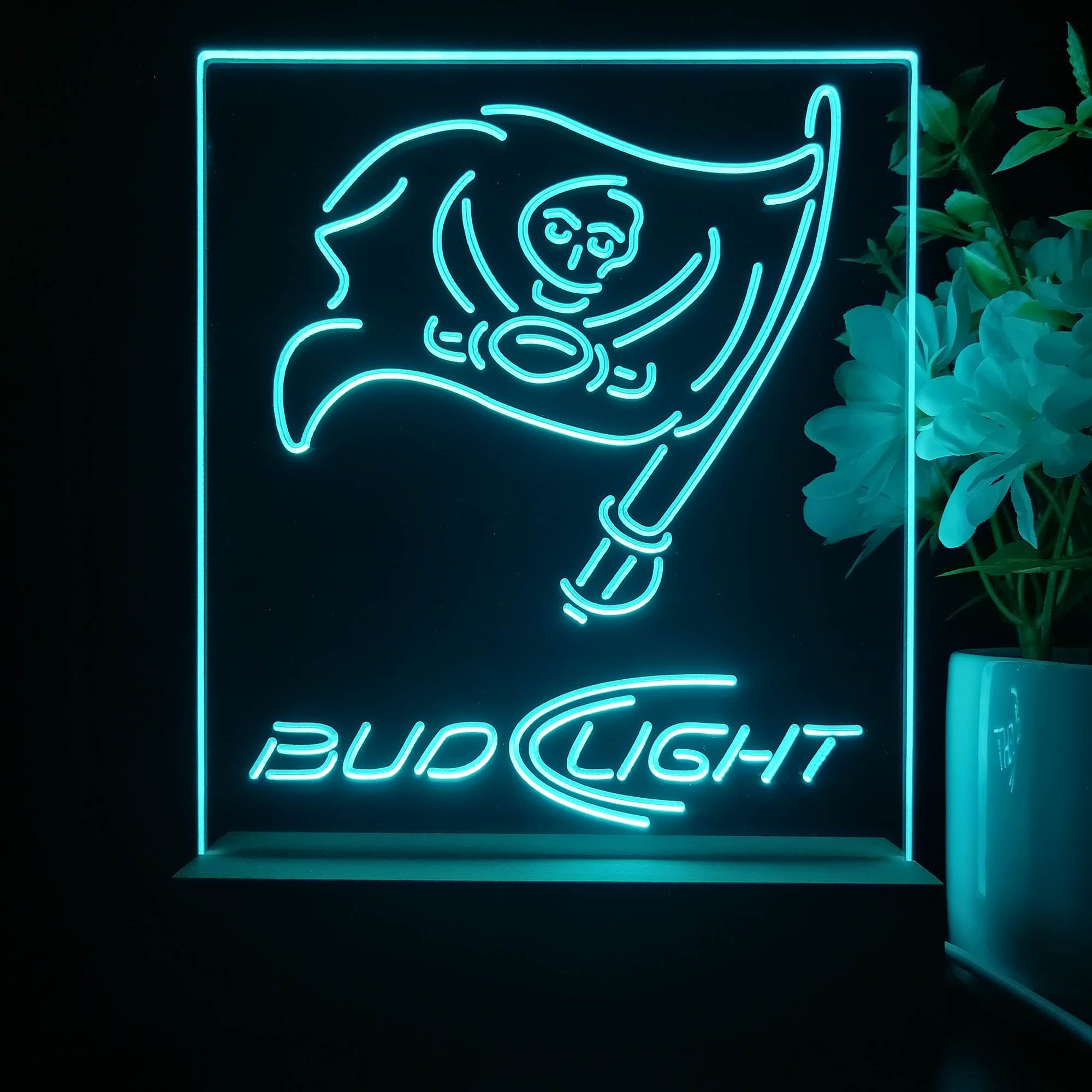 Tampa Bay Buccaneers Night Light Neon Pub Bar Lamp