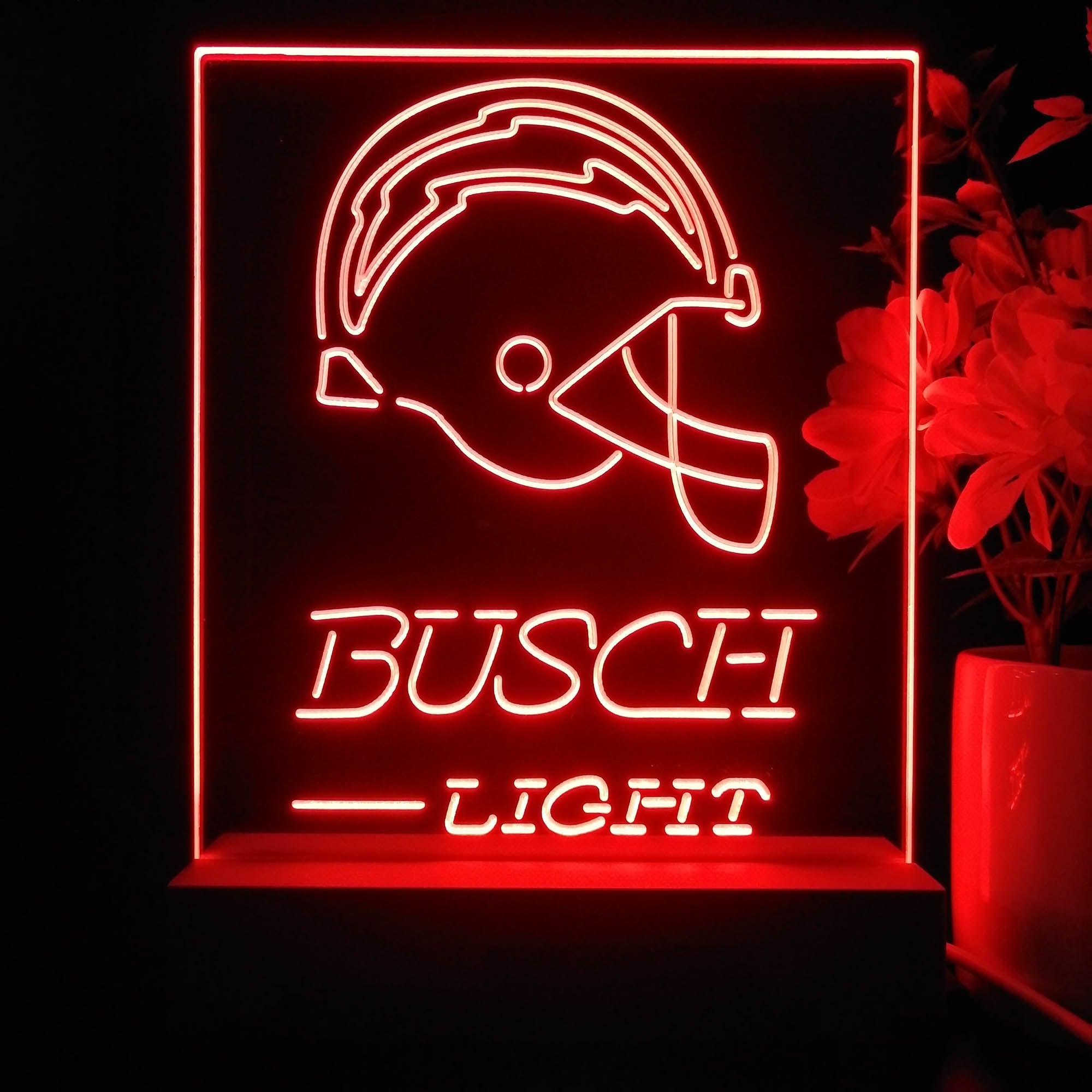San Diego Chargers Busch Light Neon Sign Pub Bar Lamp