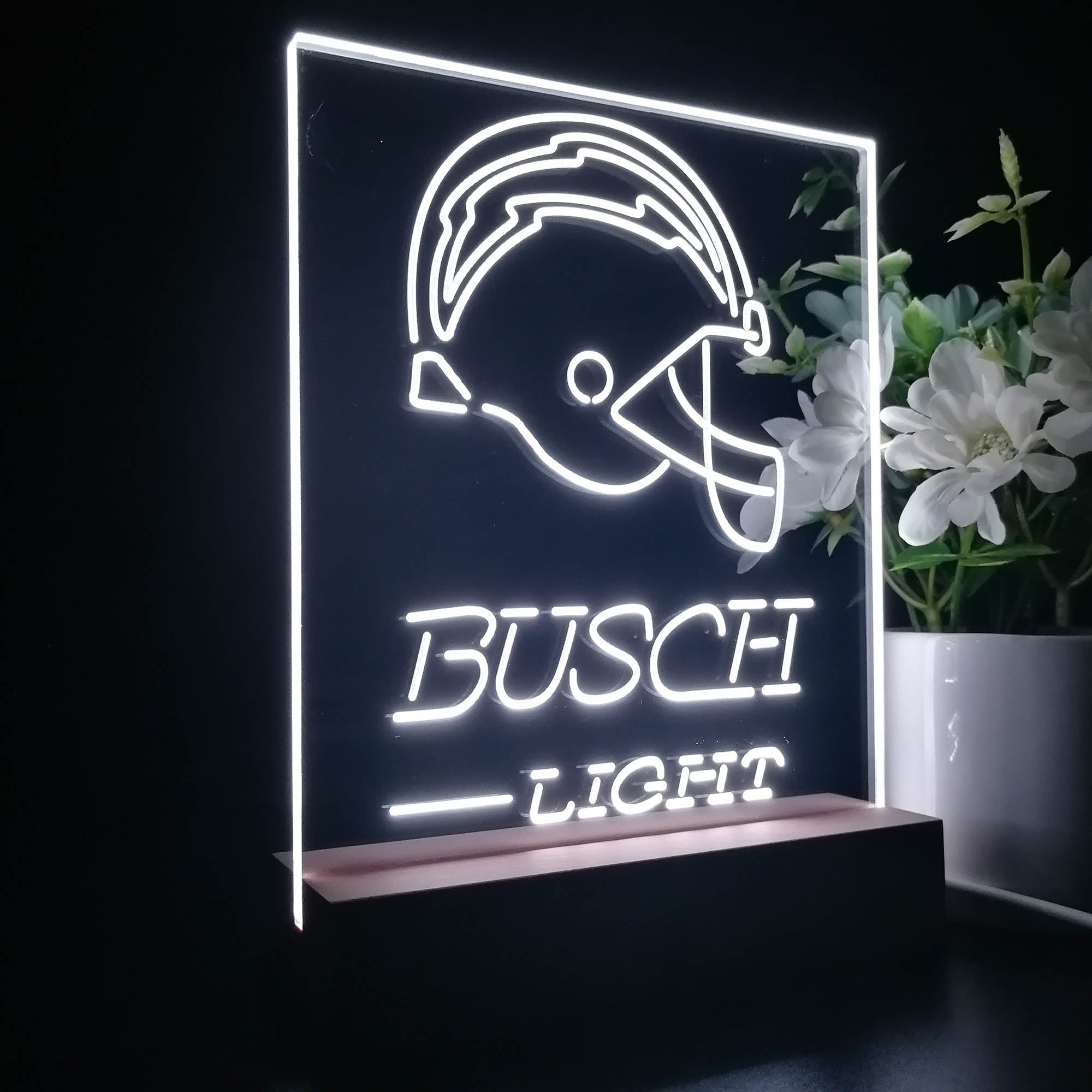 San Diego Chargers Busch Light Neon Sign Pub Bar Lamp