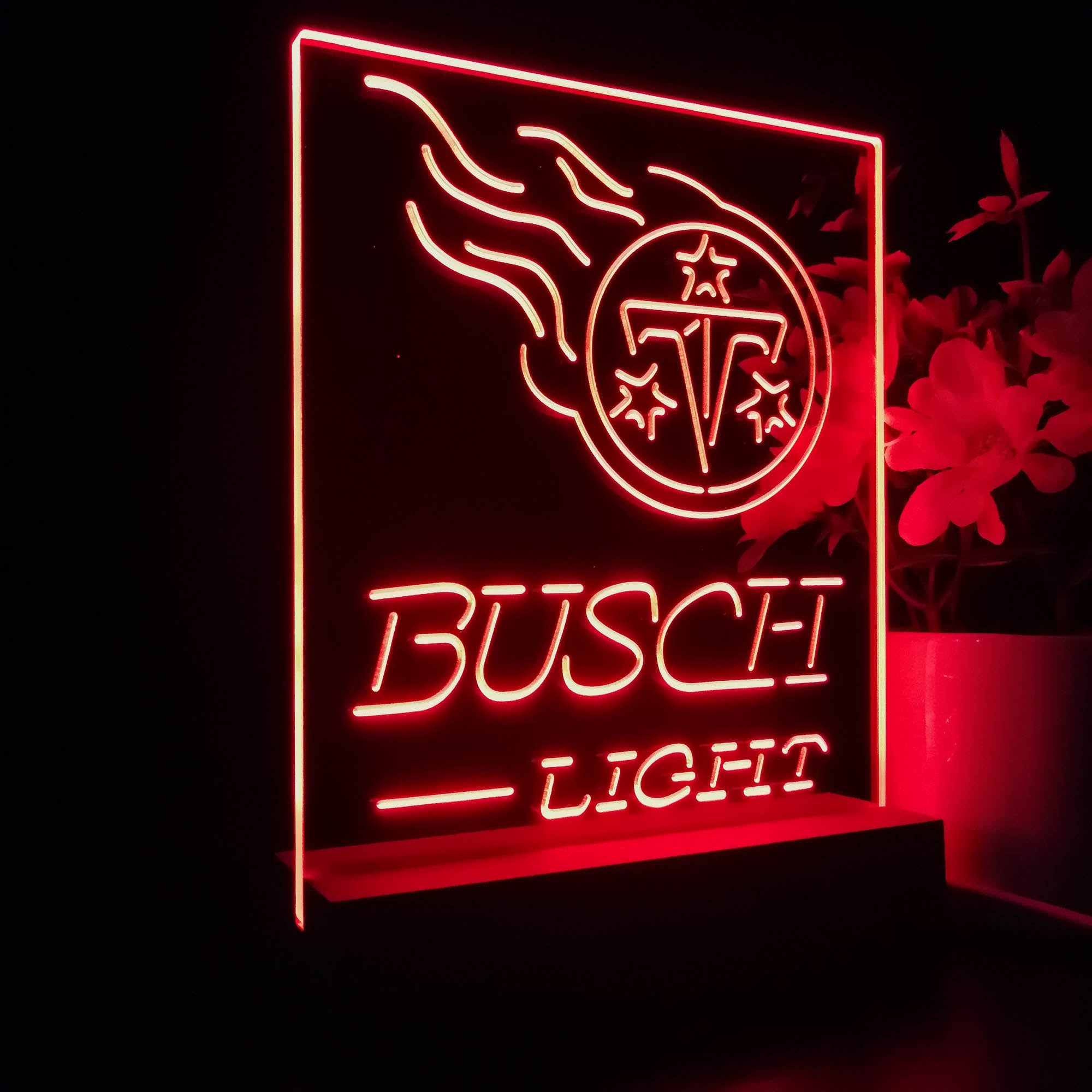 Tennessee Titans Busch Light Neon Sign Pub Bar Lamp