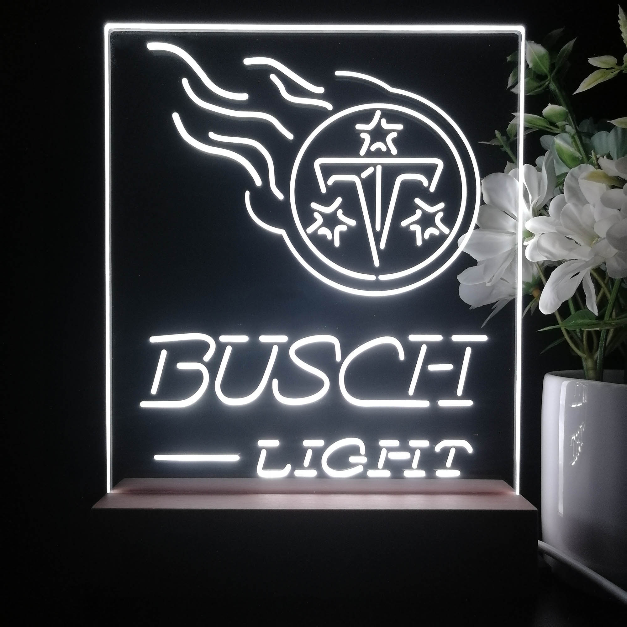 Tennessee Titans Busch Light Neon Sign Pub Bar Lamp