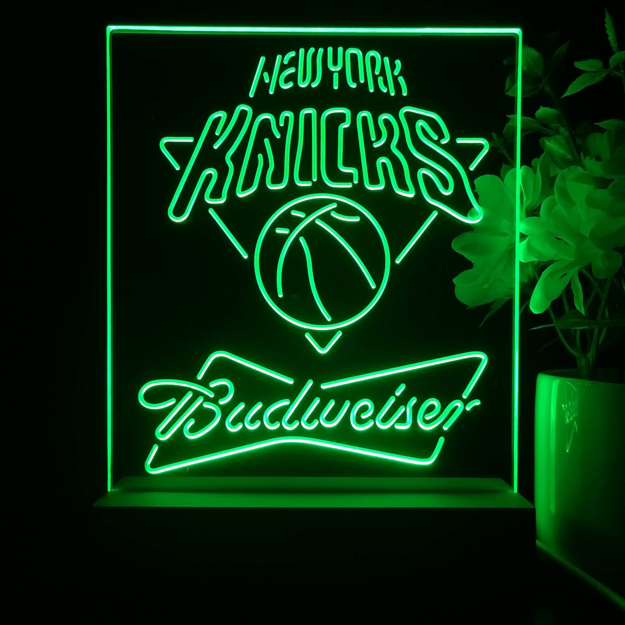 New York Knicks Budweiser Neon Sign Pub Bar Lamp