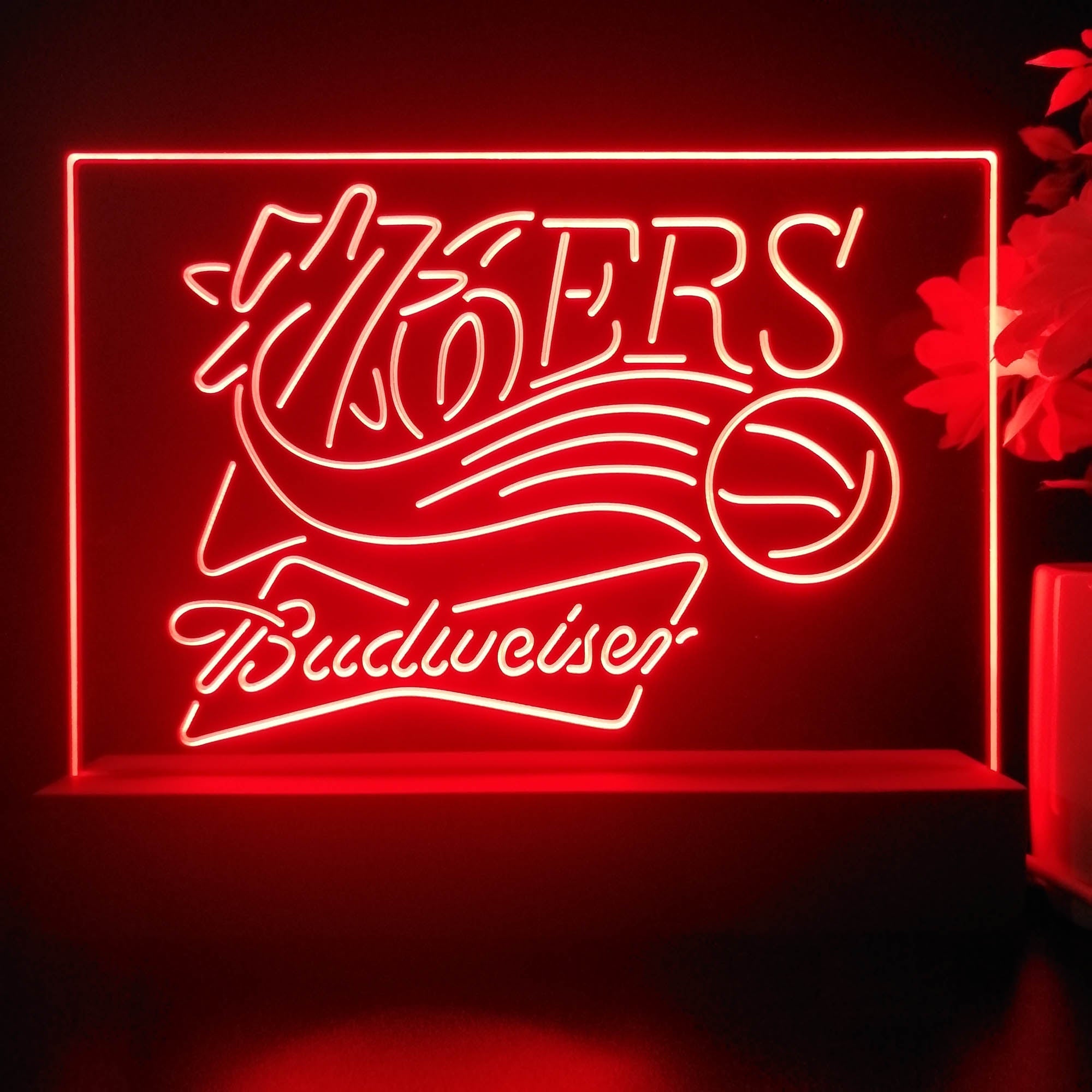 Philadelphia 76ers Souvenir Fan Lamp Night Light Pub Bar Lamp