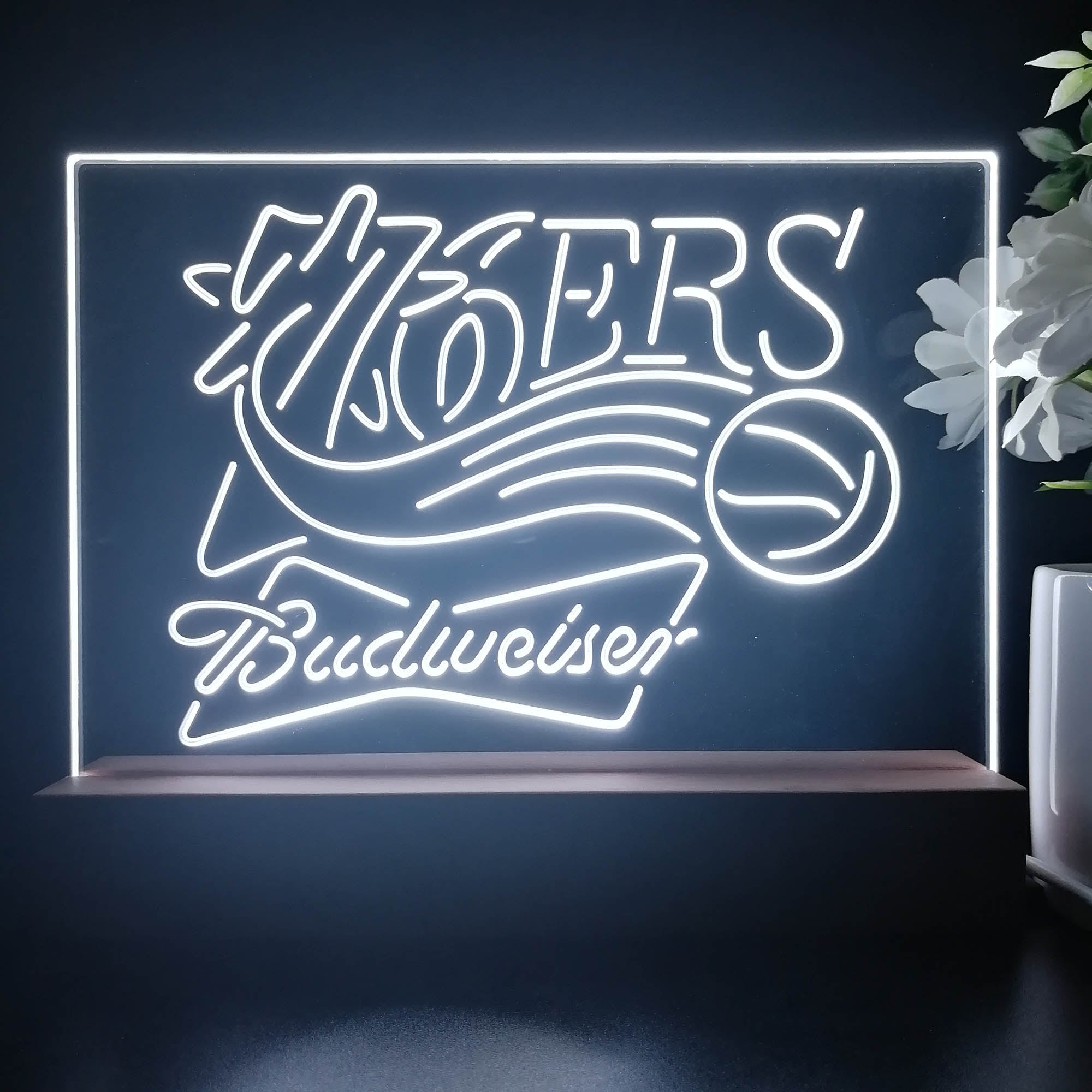 Philadelphia 76ers Souvenir Fan Lamp Night Light Pub Bar Lamp