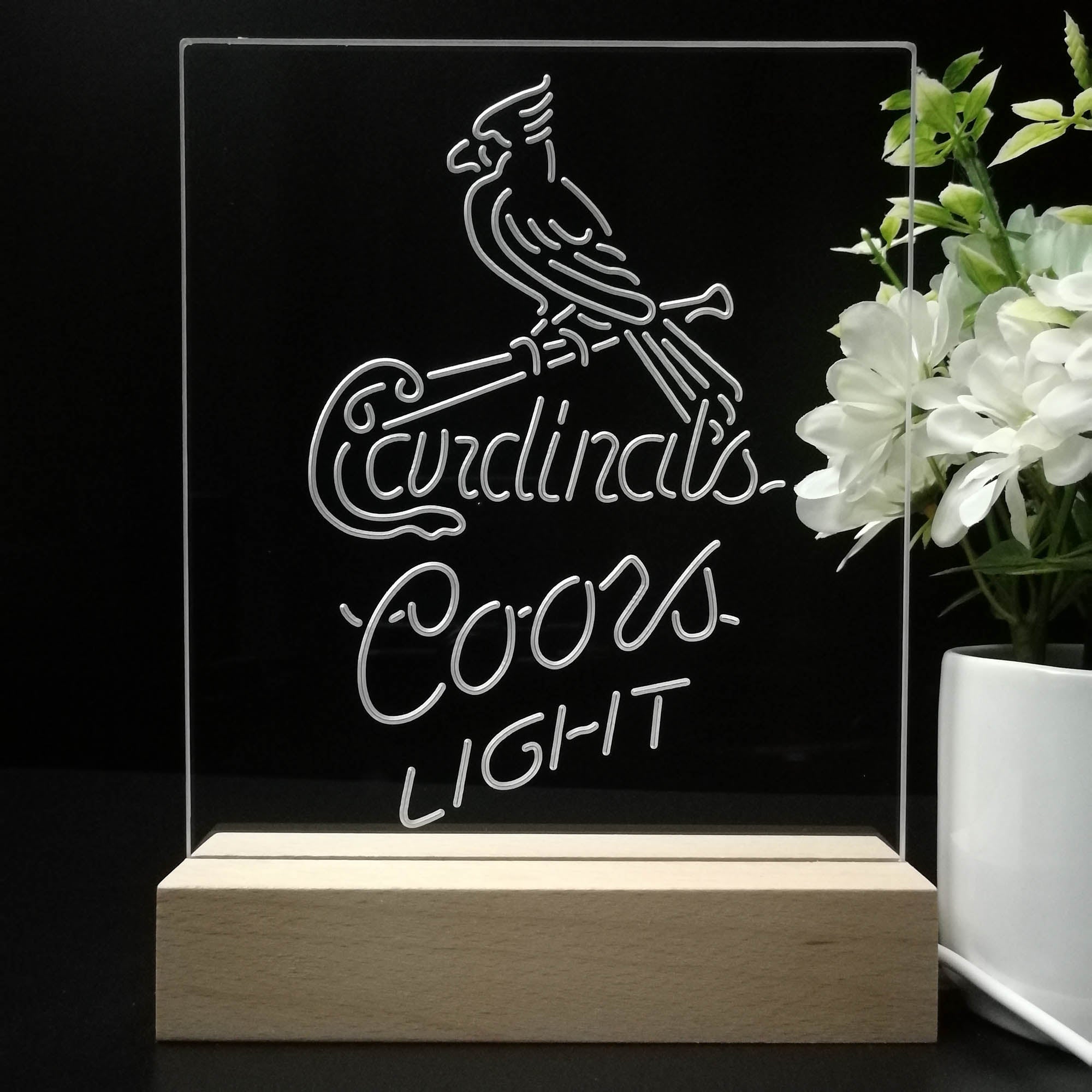 St Louis Cardinals LED Neon Sign Size 8x12