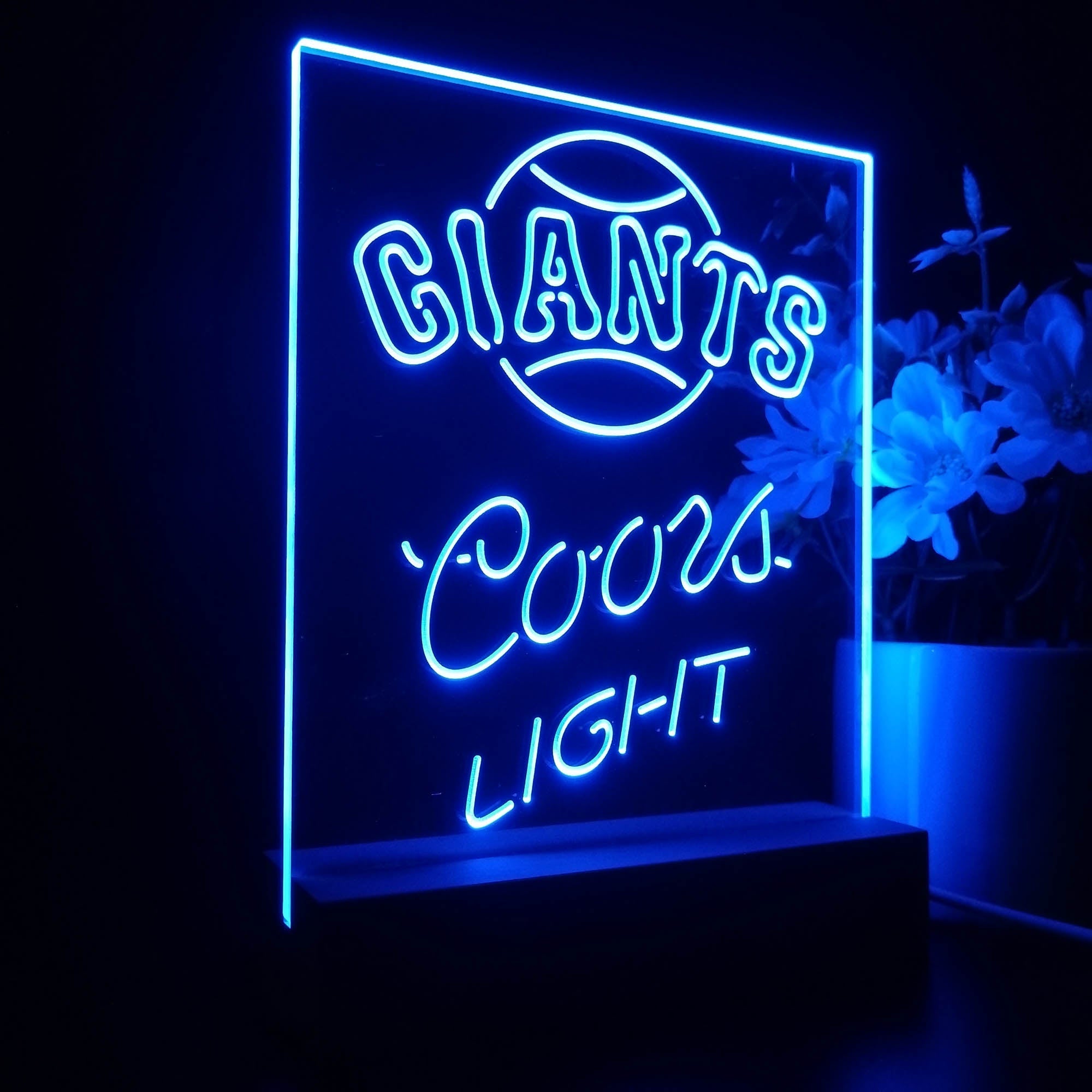 San Francisco Giants Coors Light Neon Sign Pub Bar Lamp