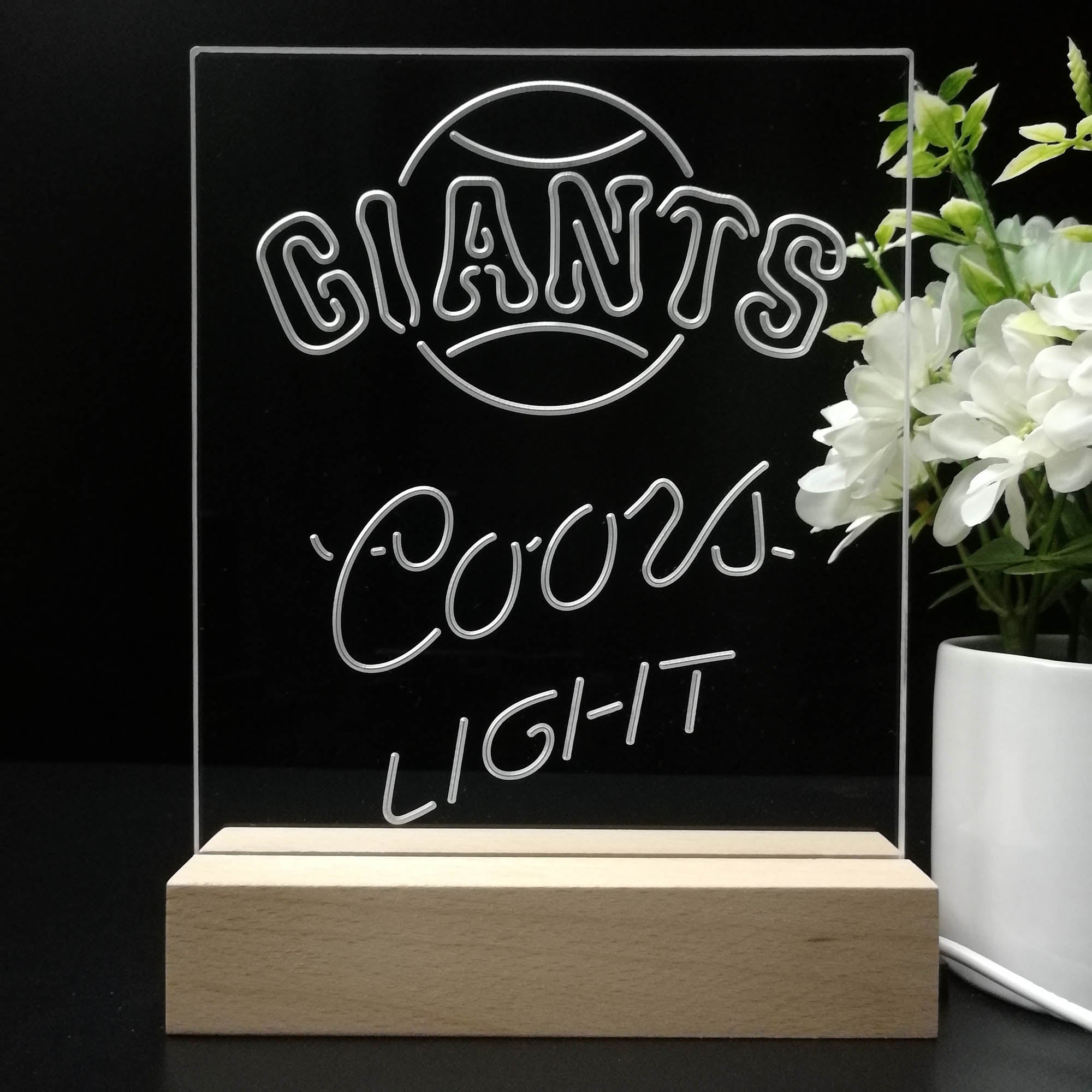 San Francisco Giants Coors Light Neon Sign Pub Bar Lamp
