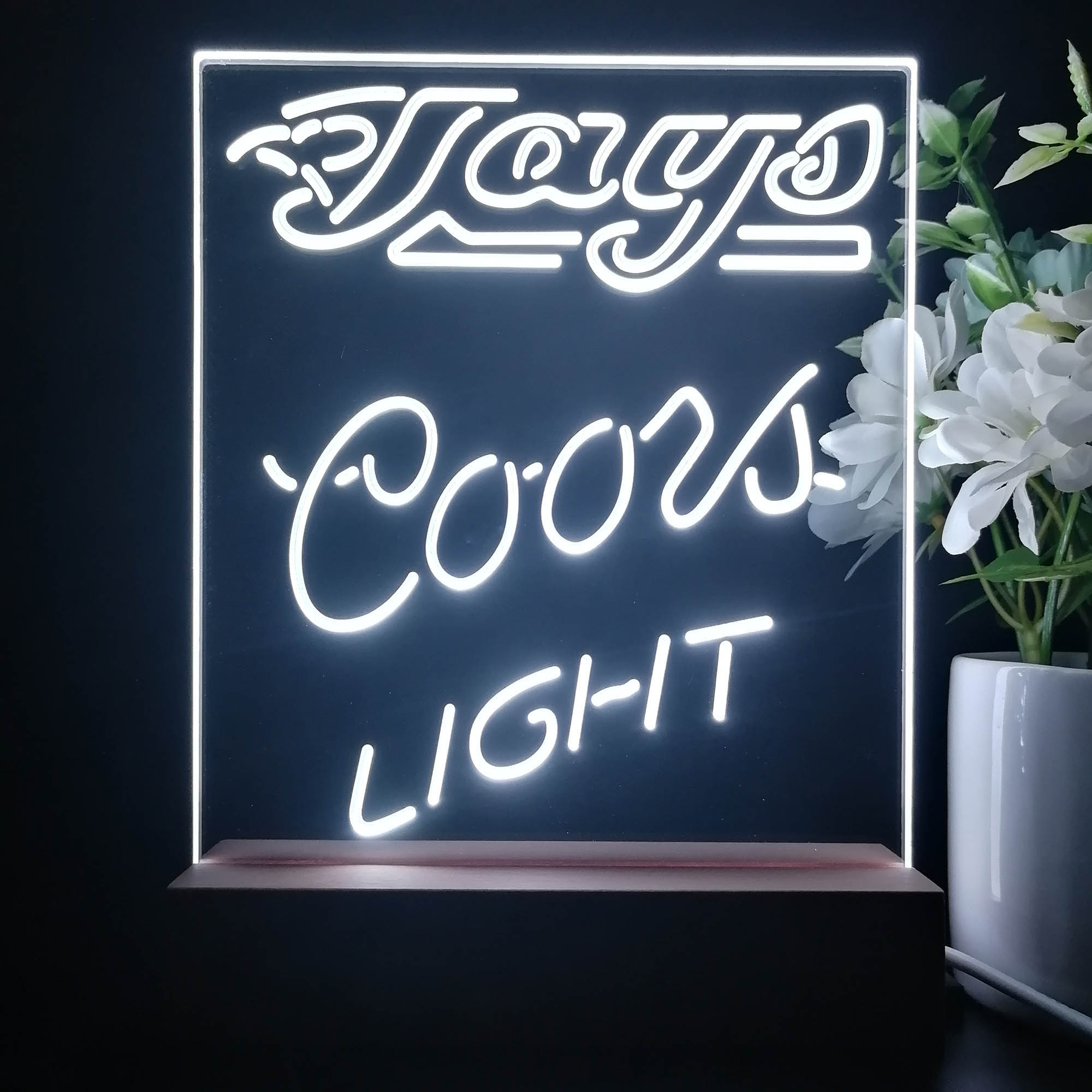 Toronto Blue Jays Coors Light Neon Sign Pub Bar Lamp
