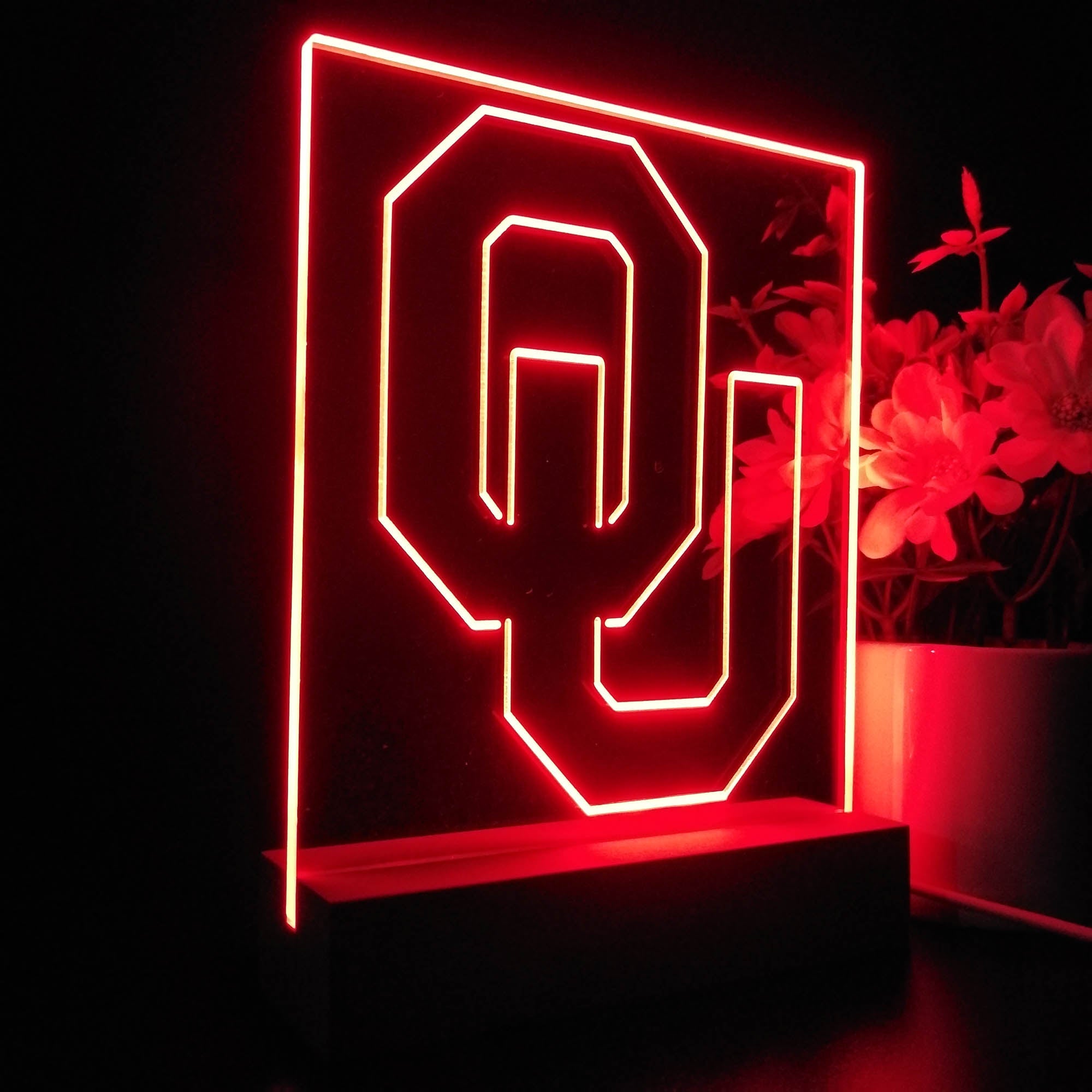 Oklahoma Sooners Neon Sign Pub Bar Lamp