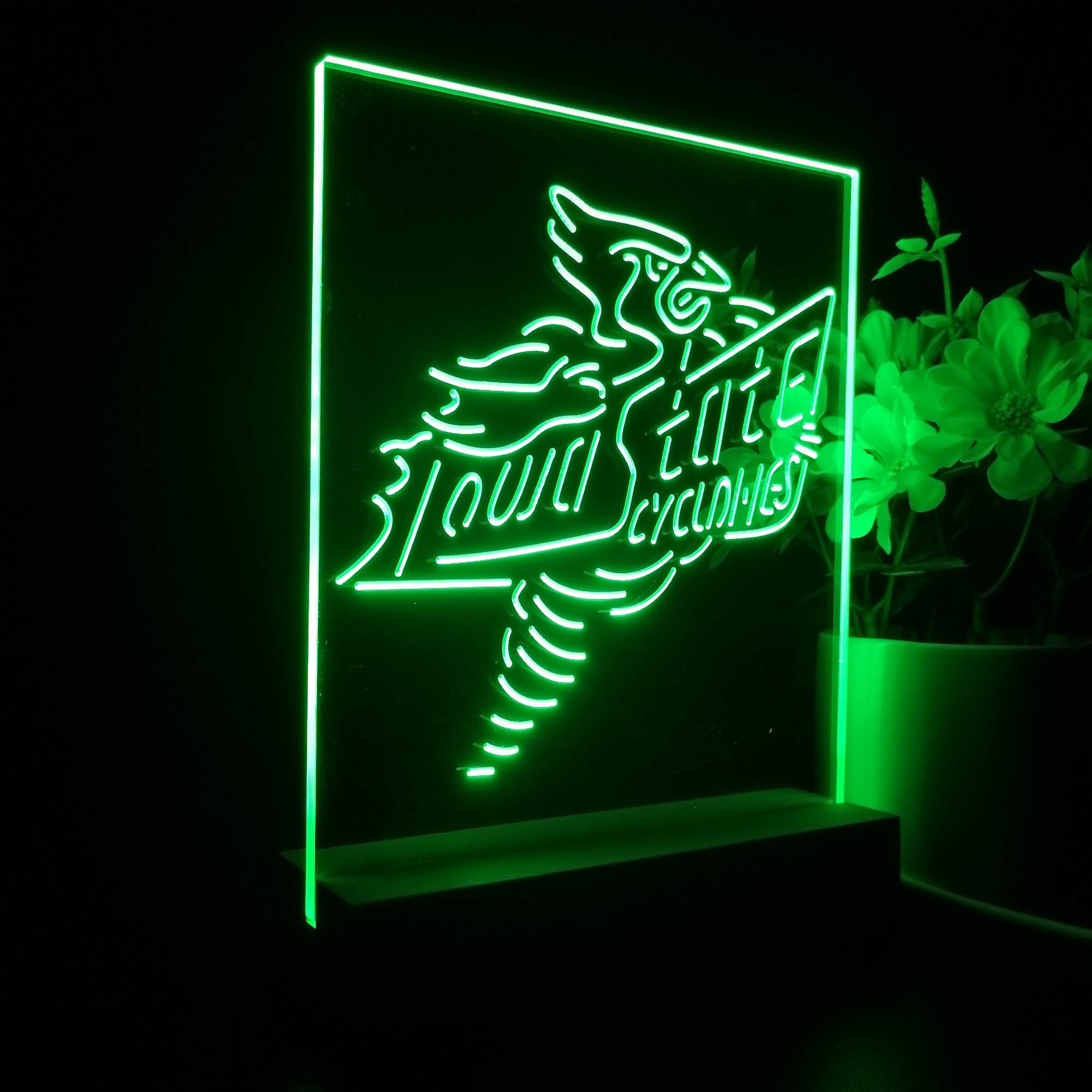 Iowa State Cyclones Souvenir 3D Illusion Night Light Desk Lamp