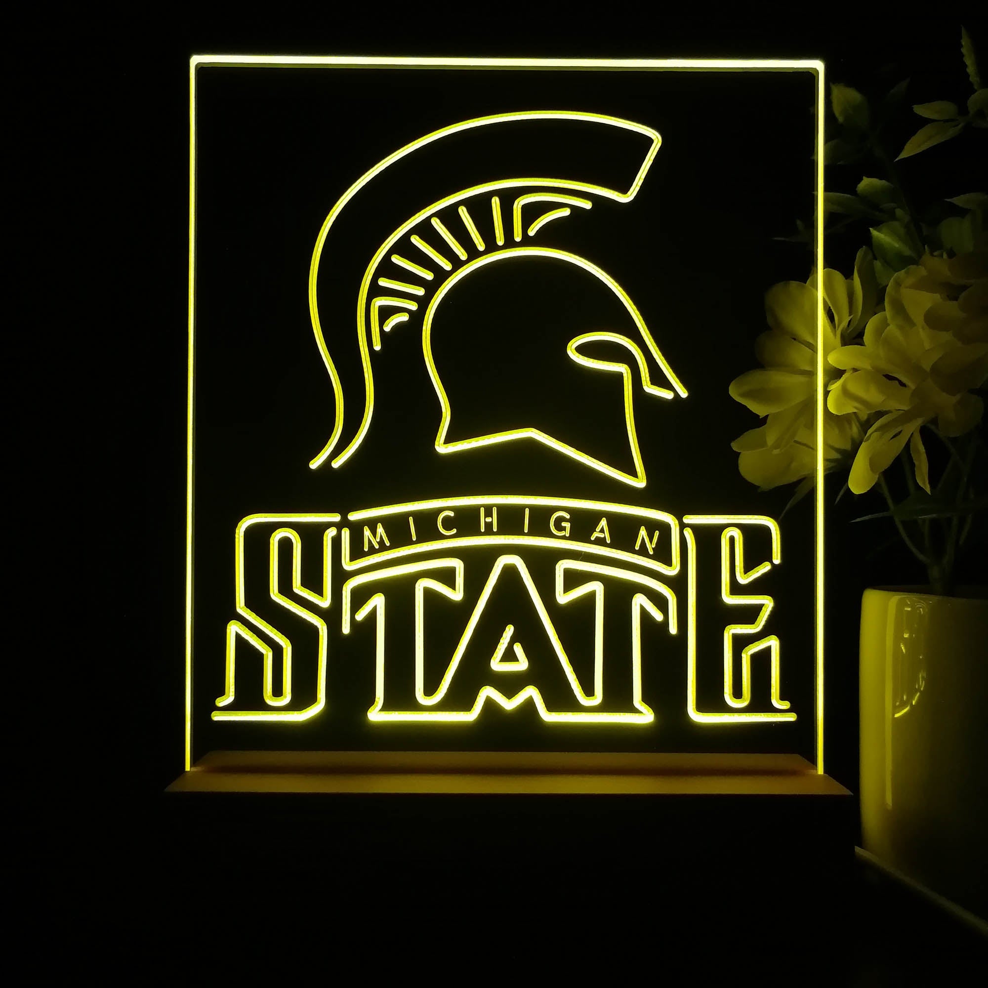 Michigan State Spartans Neon Sign Pub Bar Lamp