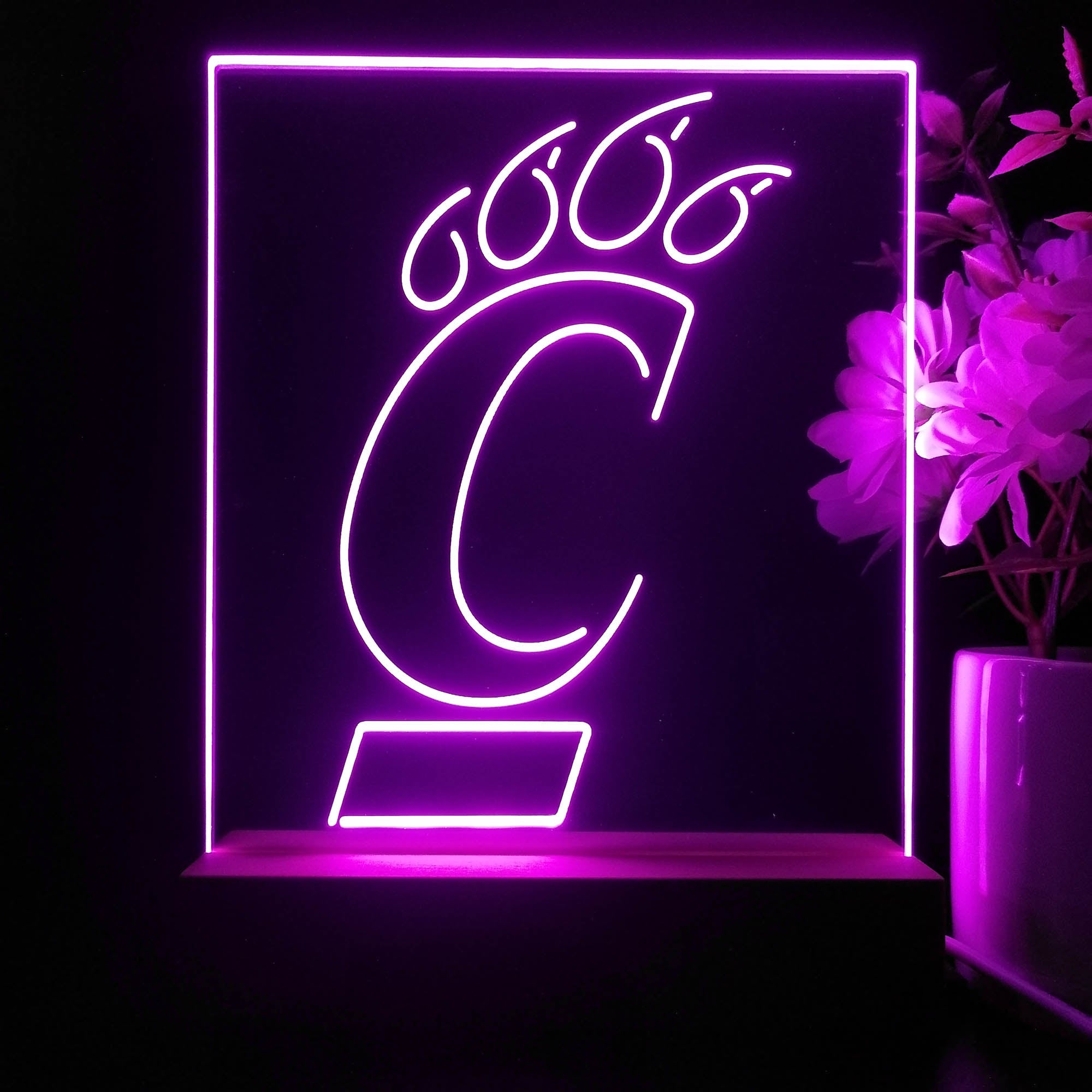University of Cincinnati Bearcats Neon Sign Pub Bar Lamp