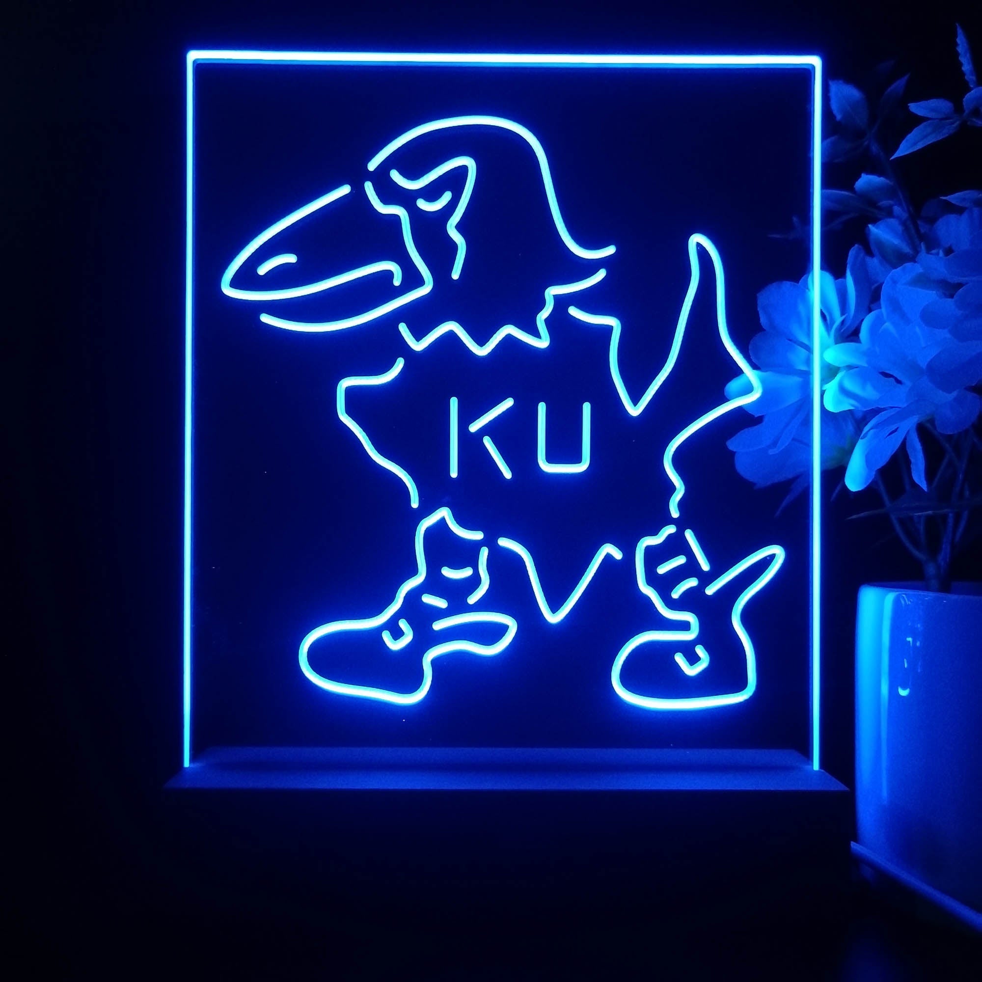 Kansas Jayhawks Neon Sign Pub Bar Lamp