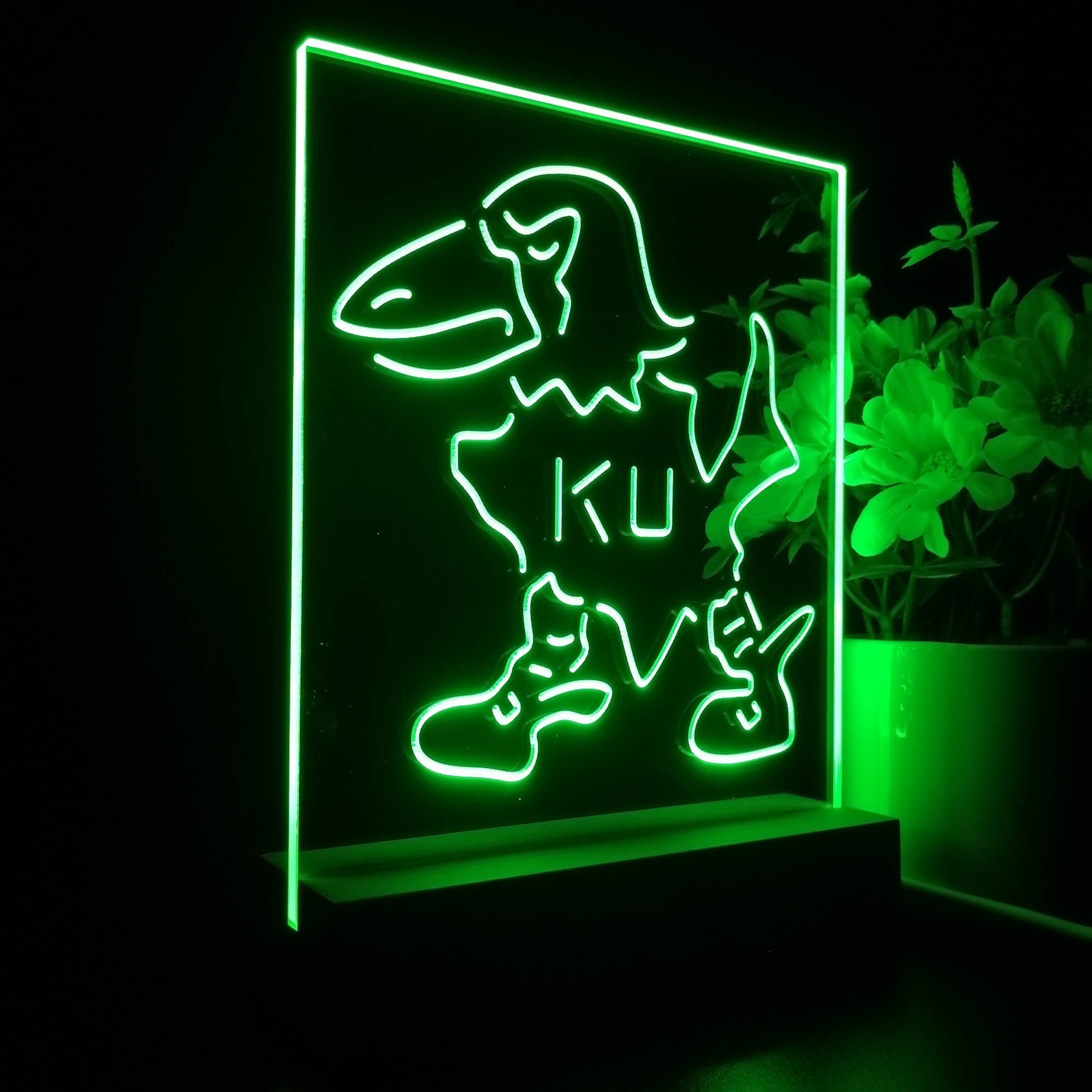 Kansas Jayhawks Neon Sign Pub Bar Lamp