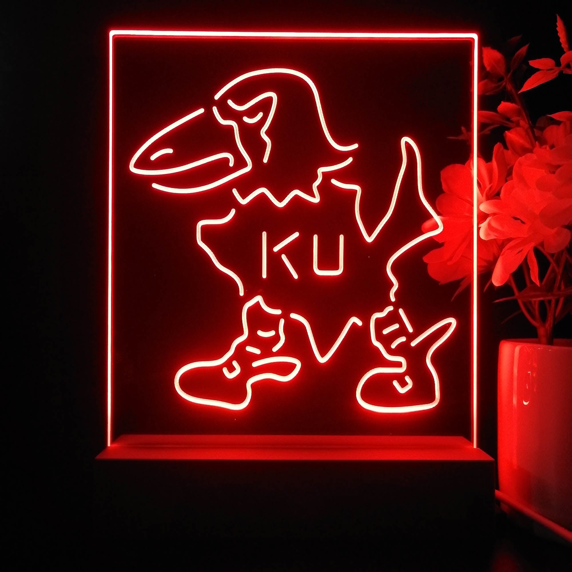 Kansas Jayhawks Neon Sign Pub Bar Lamp