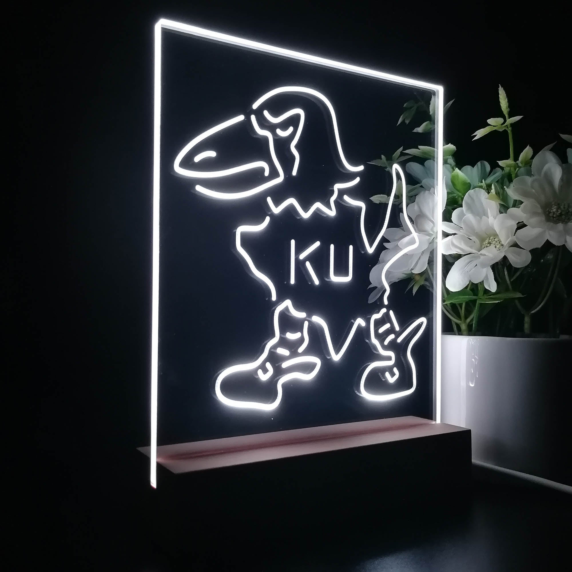 Kansas Jayhawks Neon Sign Pub Bar Lamp