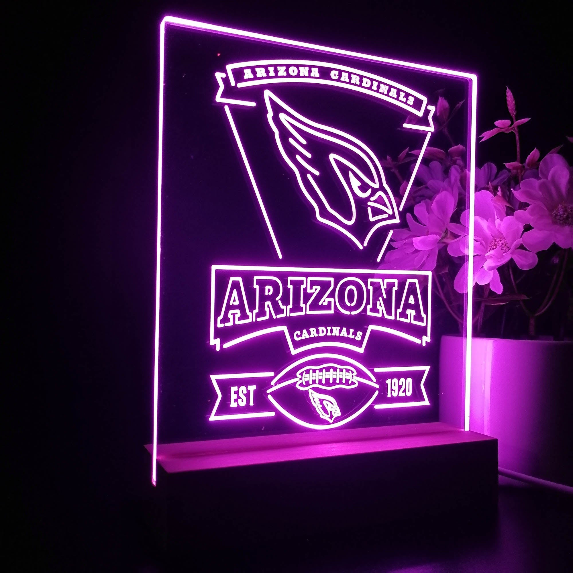 Arizona Cardinals Souvenir Neon Sign Pub Bar Lamp